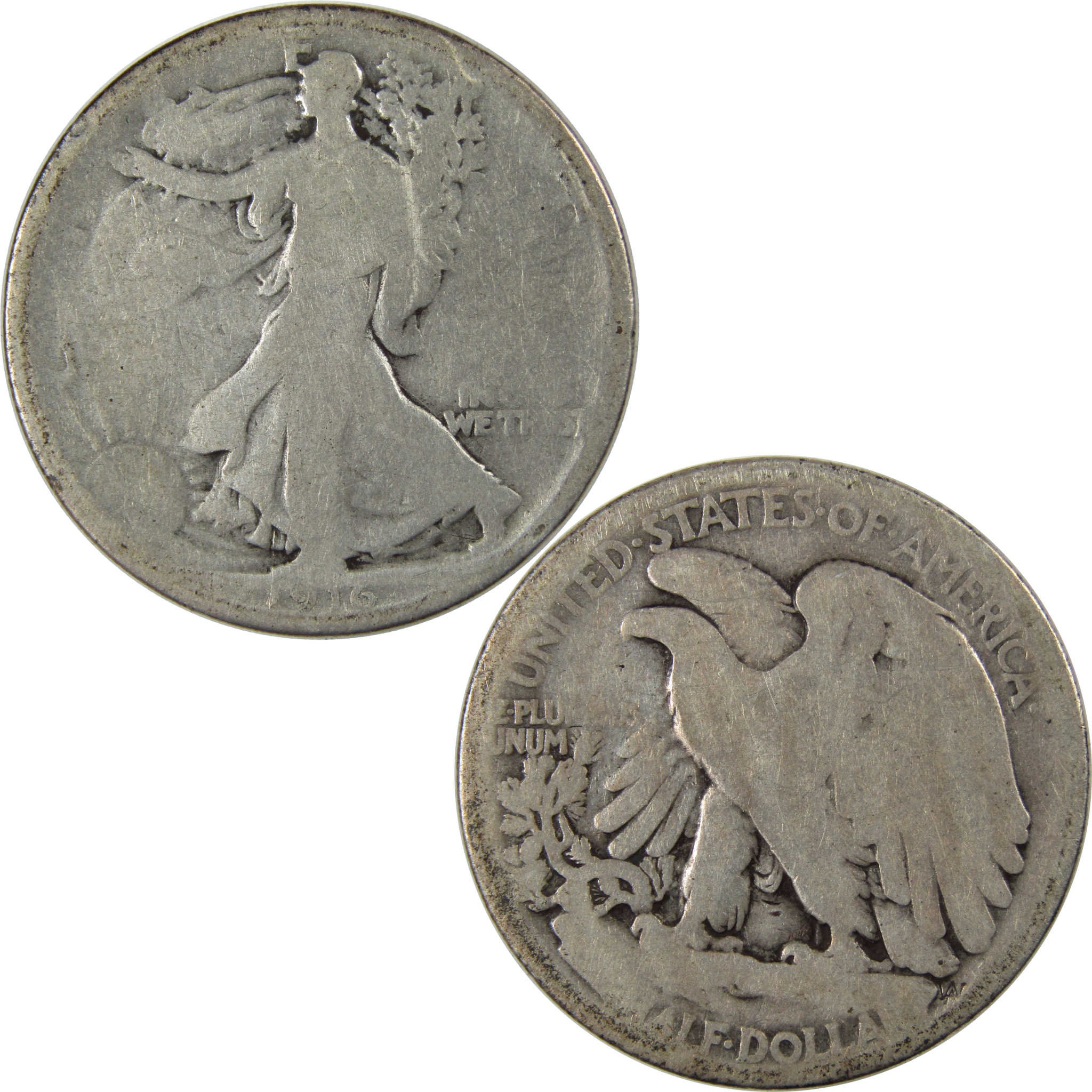 1916 Liberty Walking Half Dollar AG About Good Silver SKU:I23716