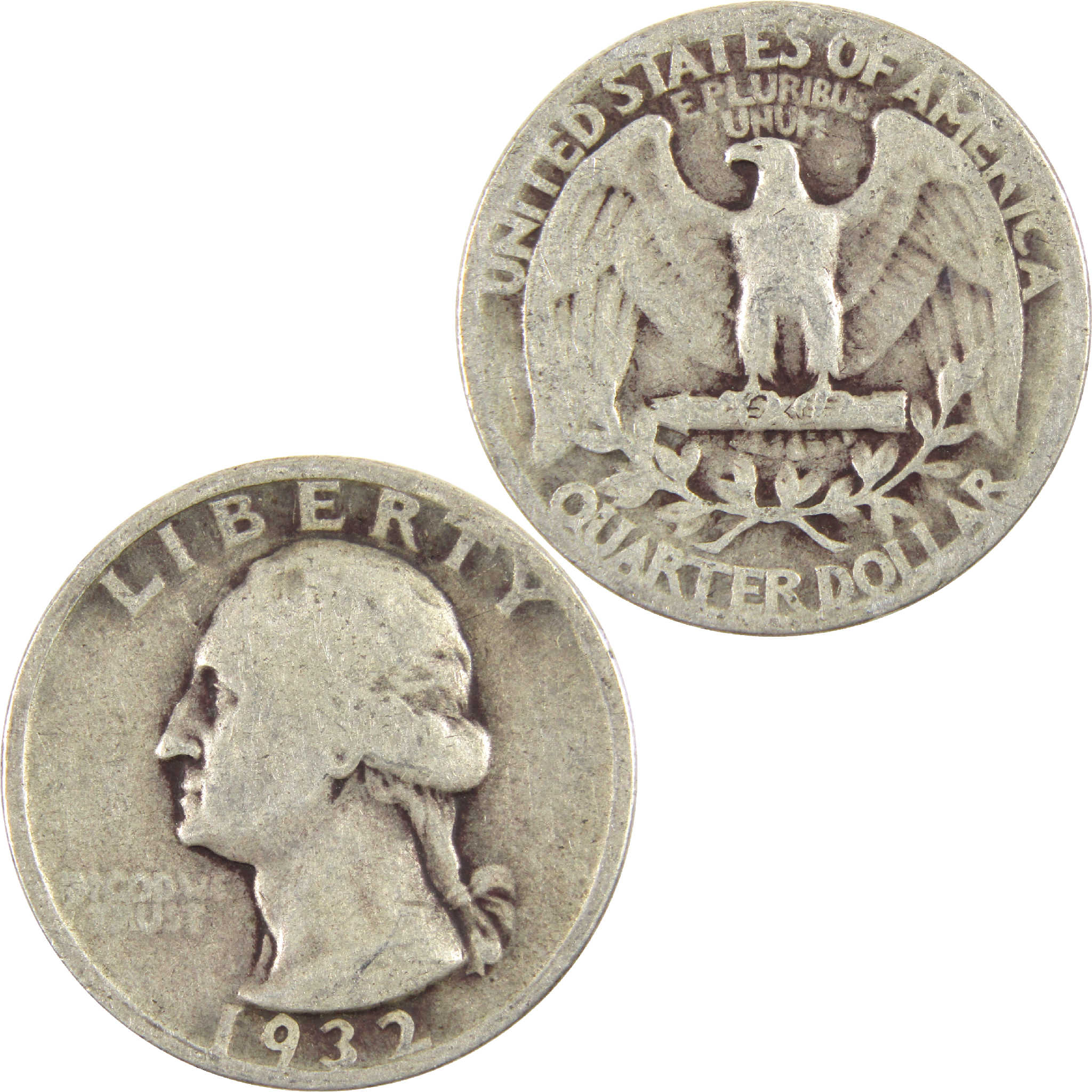 1932 Washington Quarter AG About Good Silver 25c Coin