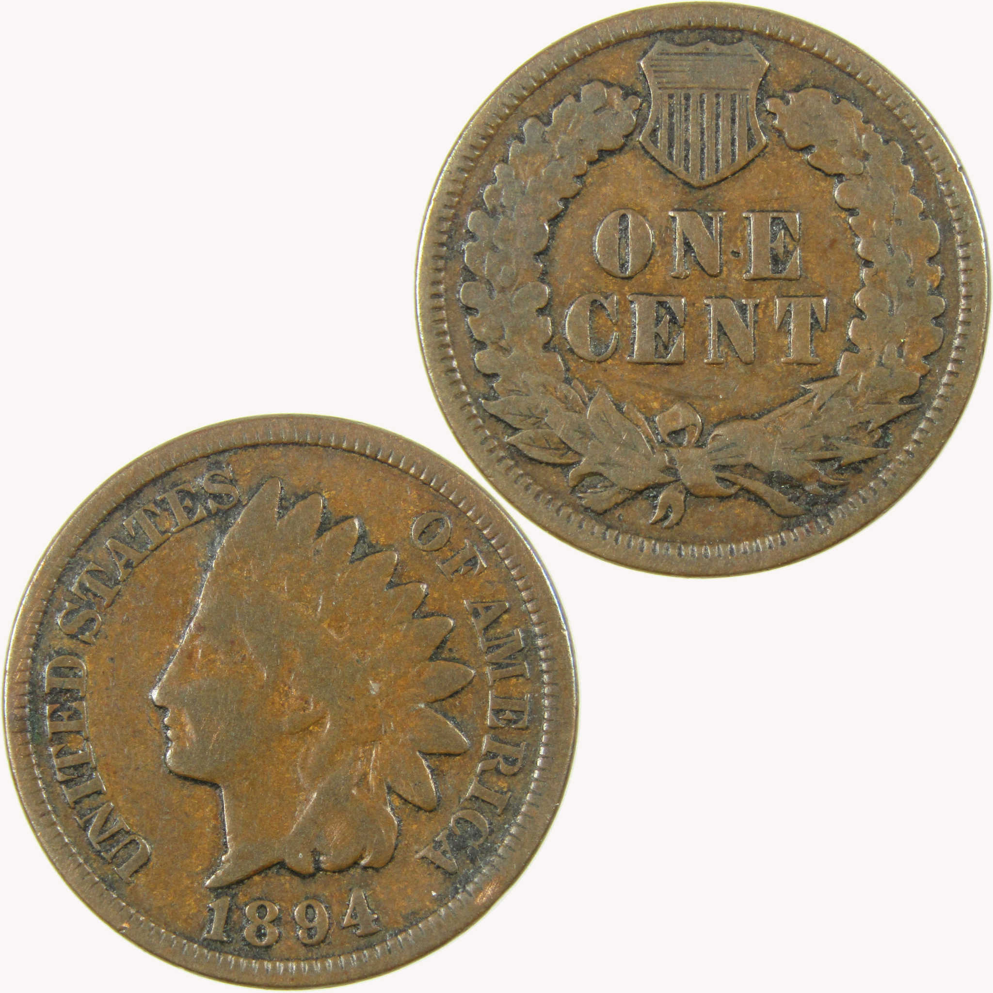 1894 Indian Head Cent G Good Penny Collectible SKU:I26602
