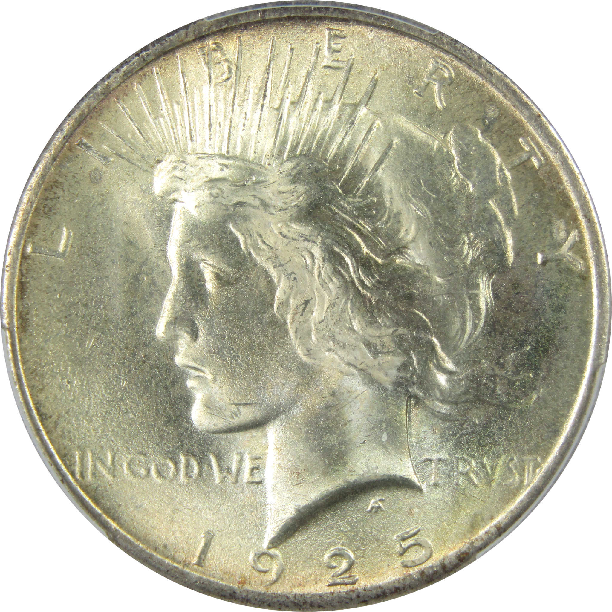 1925 Peace Dollar MS 67 PCGS Silver $1 Uncirculated Coin SKU:I15079