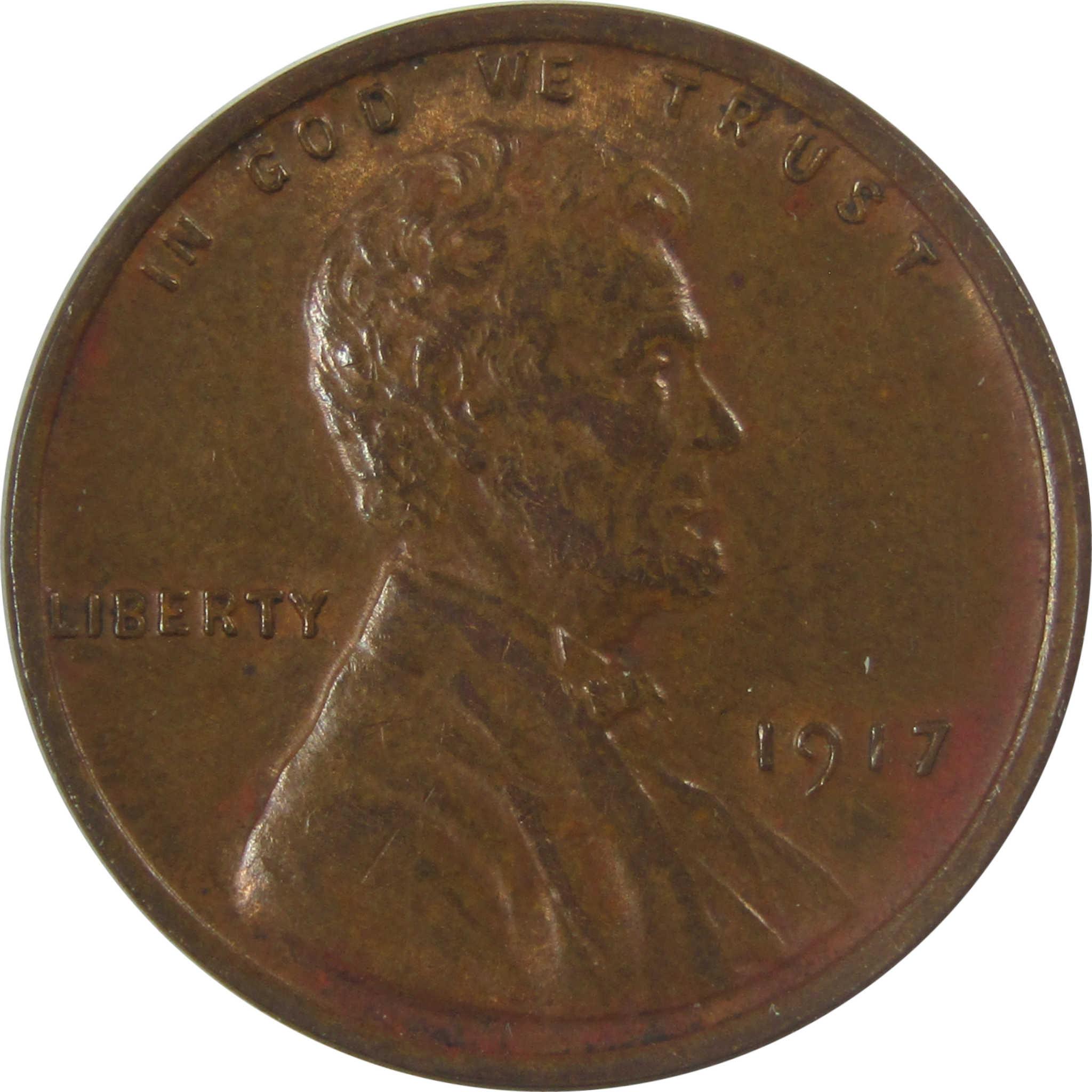 1917 Lincoln Wheat Cent AU About Uncirculated Penny 1c Coin SKU:I25148