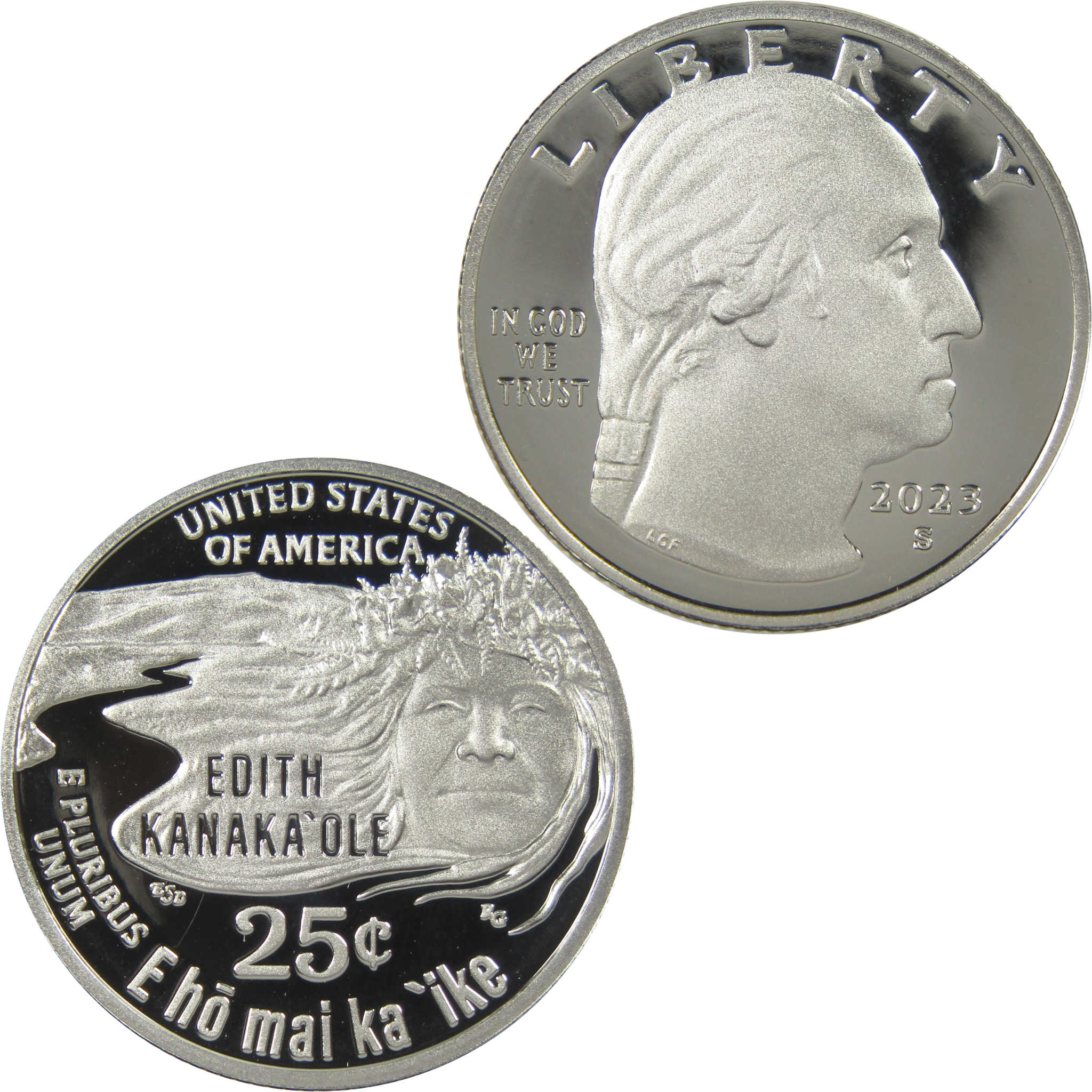 2023 S Edith Kanaka'ole American Women Quarter Choice Proof Clad 25c