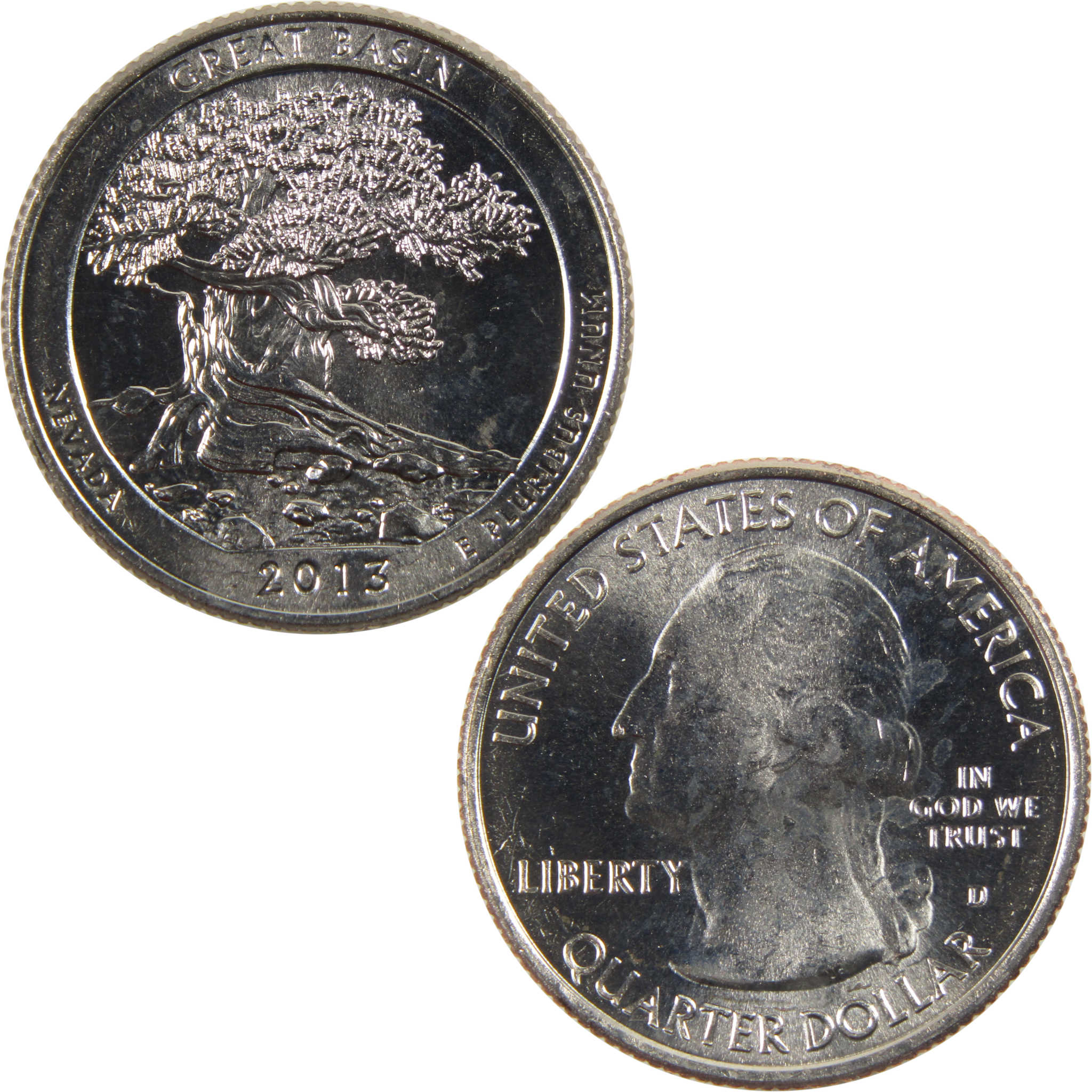 2013 D Great Basin National Park Quarter BU Uncirculated Clad 25c Coin