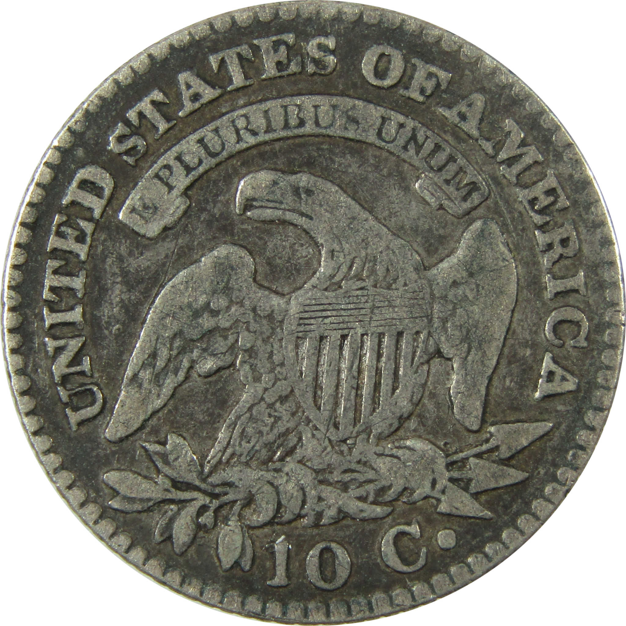 1823/2 Large E's Capped Bust Silver Dime VG Very Good 10c SKU:I26033