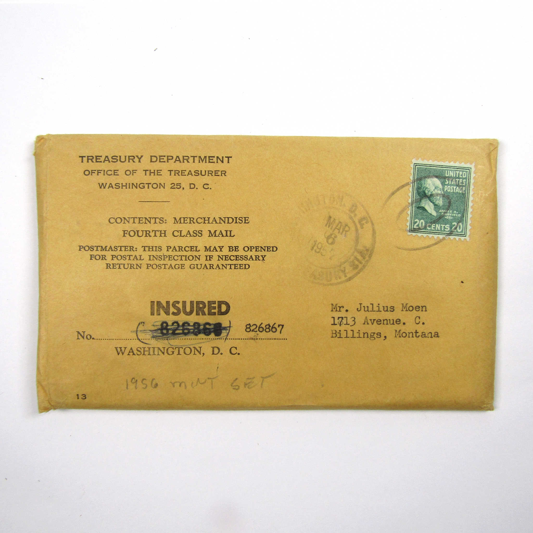1956 U.S Mint Set Uncirculated 18 Piece Set Collectible OGP SKU:I7991