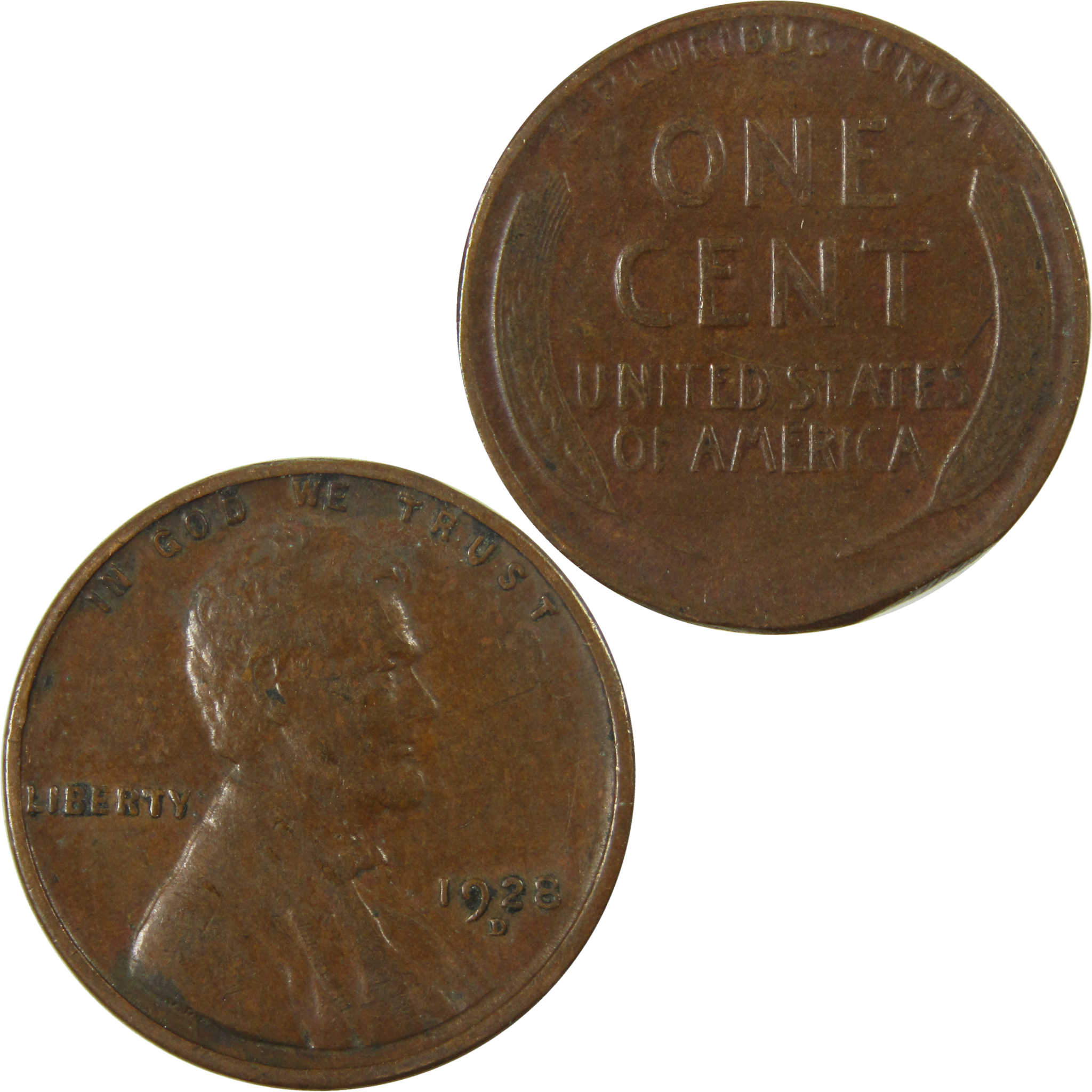 1928 D Lincoln Wheat Cent VF Very Fine Penny 1c Coin SKU:I27601