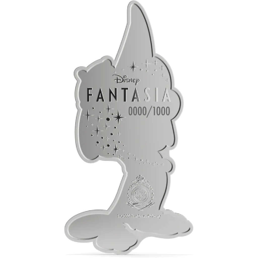 Disney Fantasia Silver Coin and Foil Collectible Set 2025 Niue COA