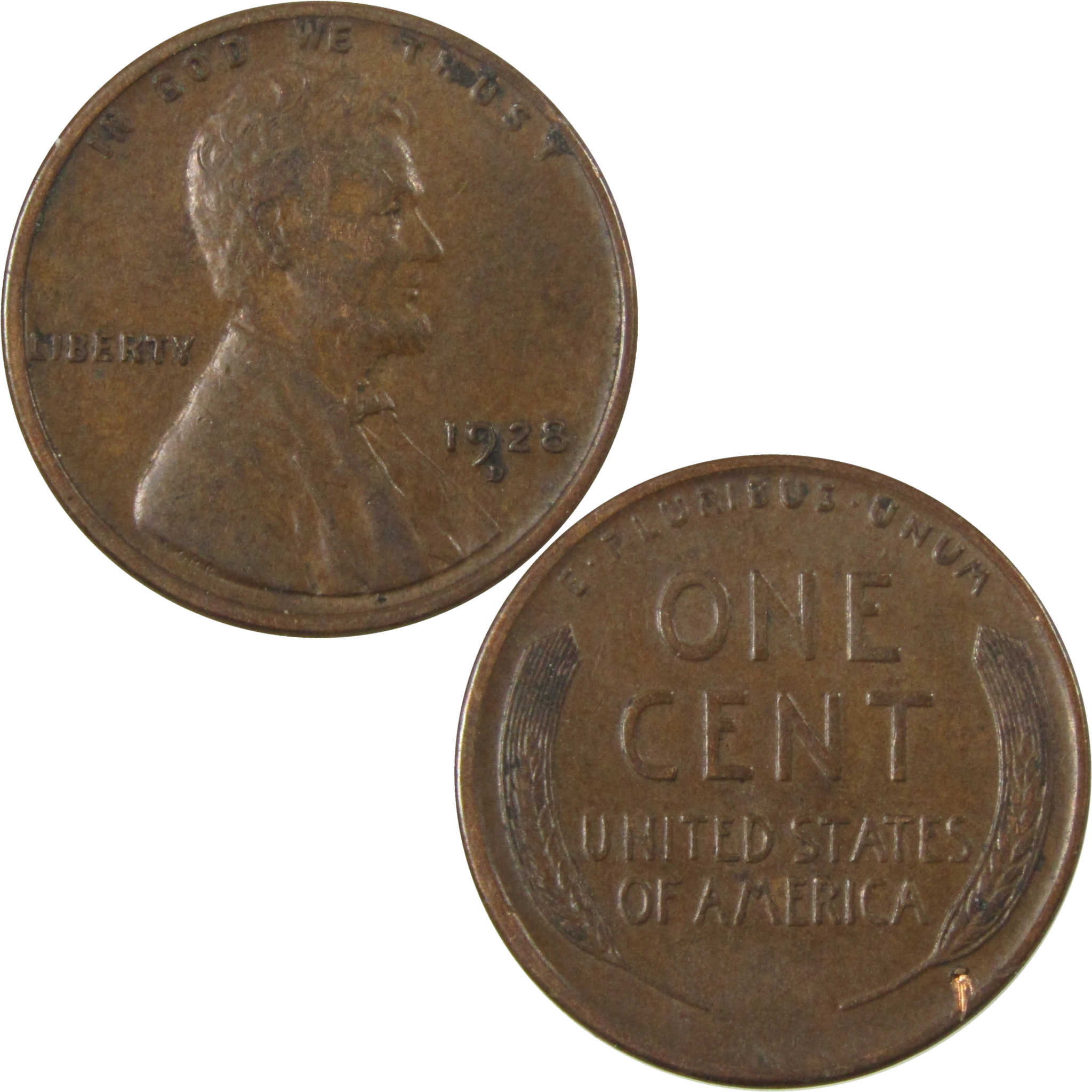 1928 D Lincoln Wheat Cent VF Very Fine Penny 1c Coin SKU:I27594
