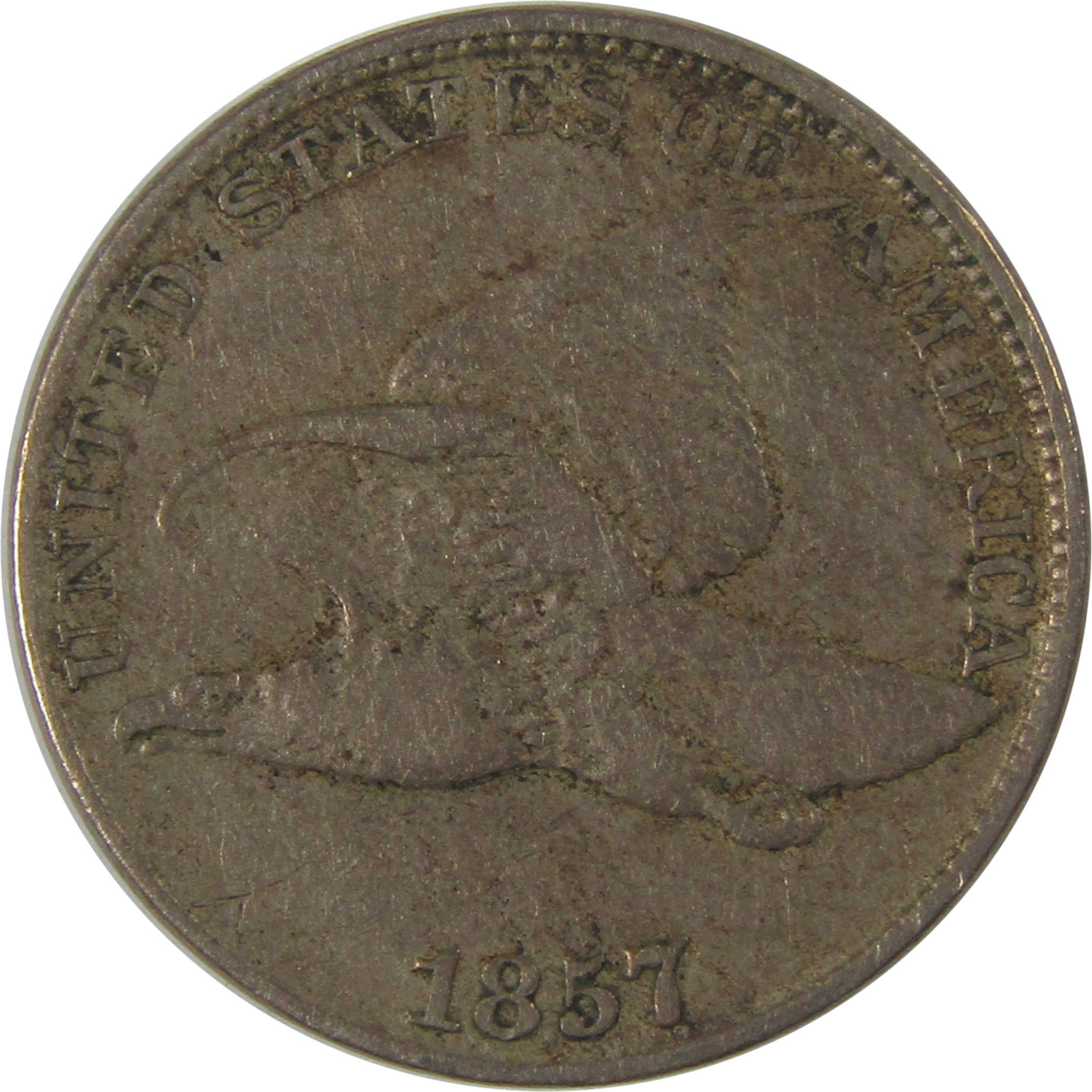 1857 Flying Eagle Cent VF Very Fine Penny 1c Coin SKU:I22709