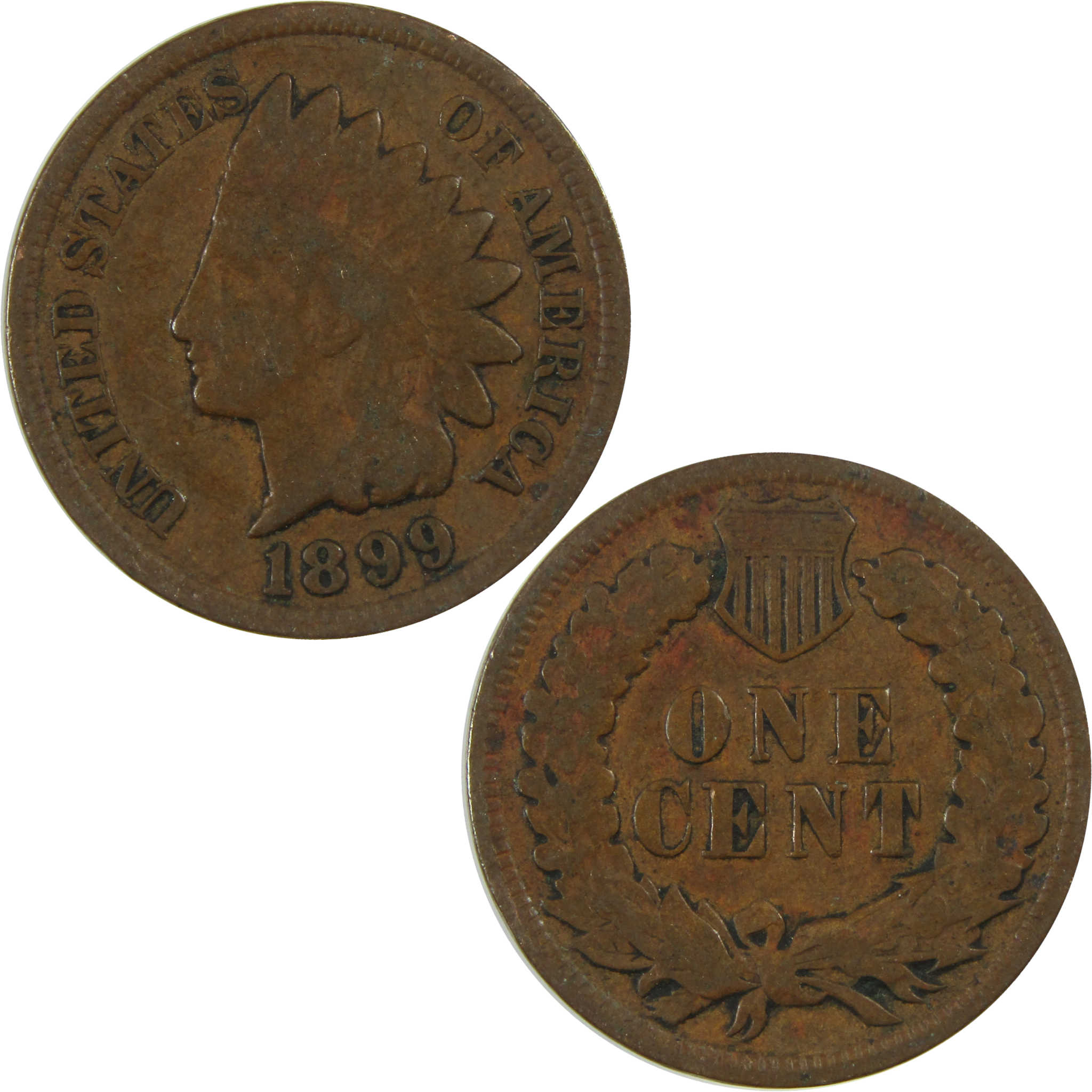 1899 Indian Head Cent G Good Penny 1c Coin SKU:I27039