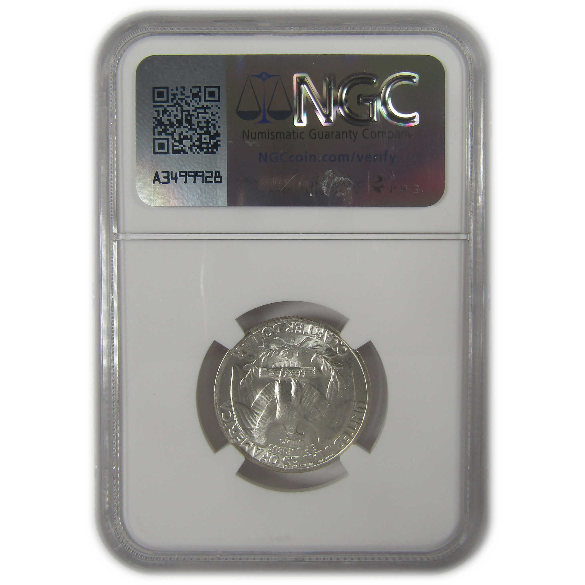 1940 D Washington Quarter MS 64 NGC Original Bag Fragment SKU:I22602