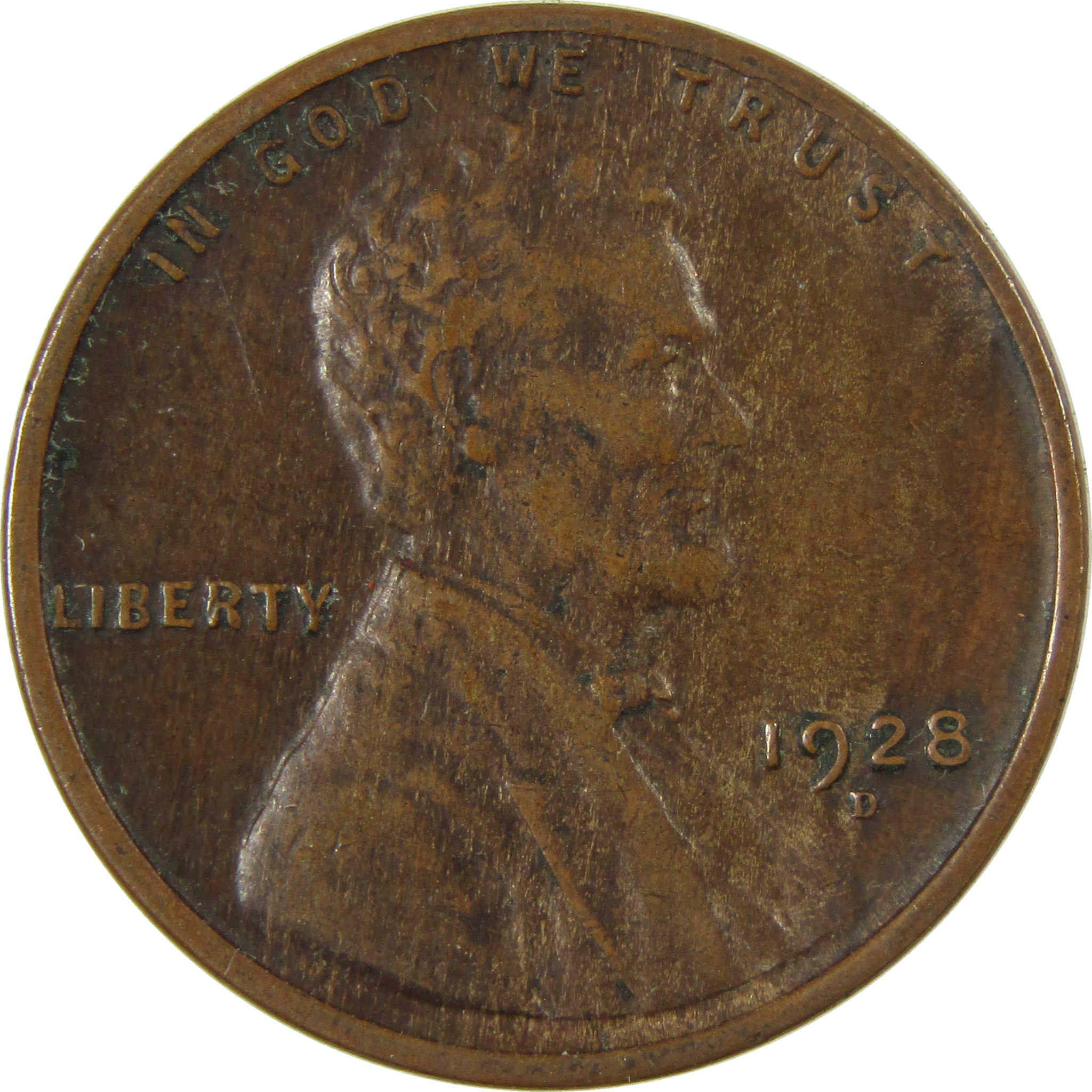 1928 D Lincoln Wheat Cent VF Very Fine Penny 1c Coin SKU:I27631