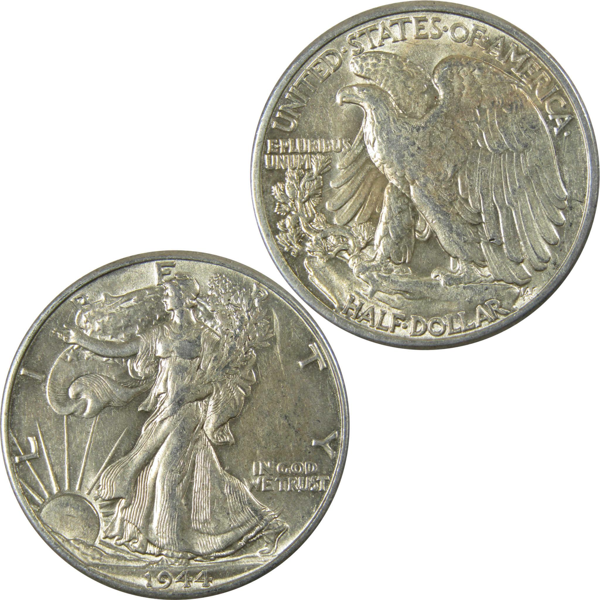 1944 Liberty Walking Silver 50cAU About Uncirculated SKU:CP536