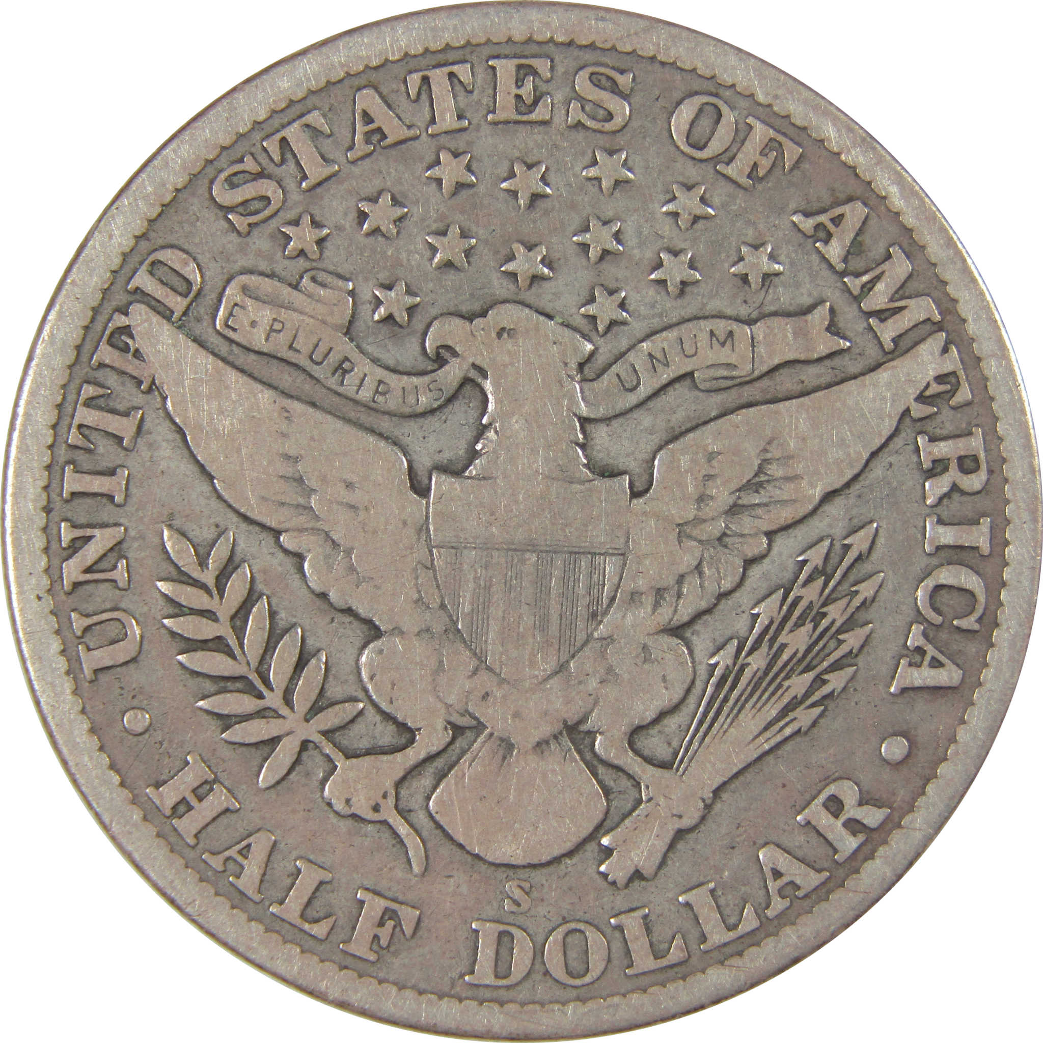 1911 S Barber Half Dollar VG Very Good Silver 50c Coin SKU:I22763