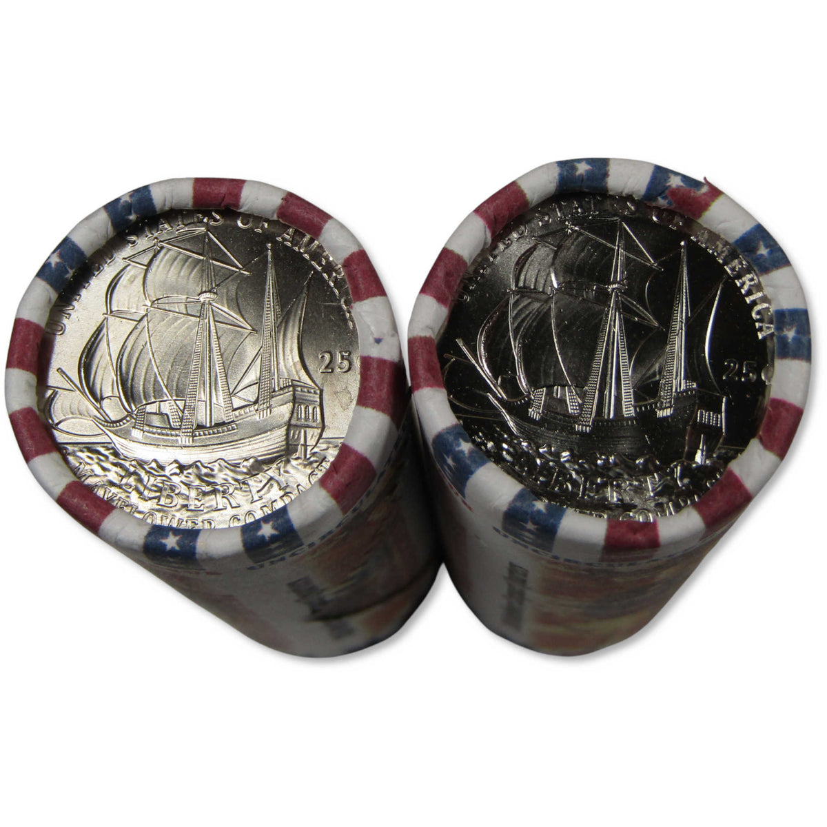 2026 P&D Mayflower Compact Semiquincentennial 25c Uncirculated Rolls