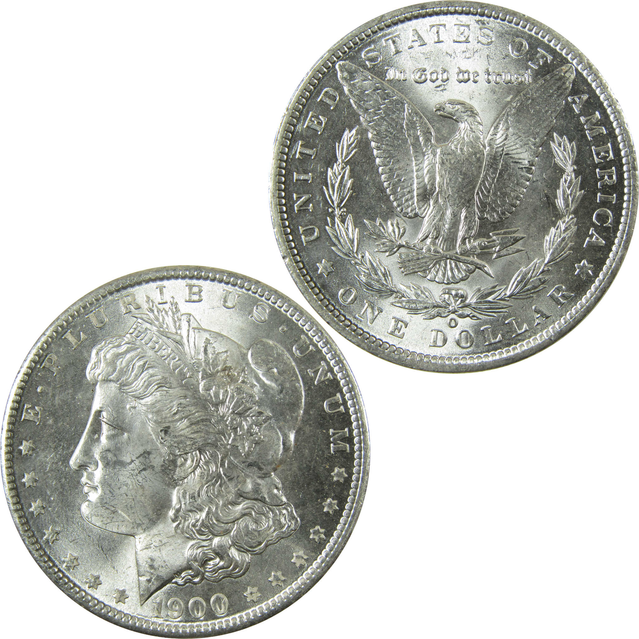 1900 O Morgan Silver Dollar Uncirculated Mint State $1 Coin SKU:I28368