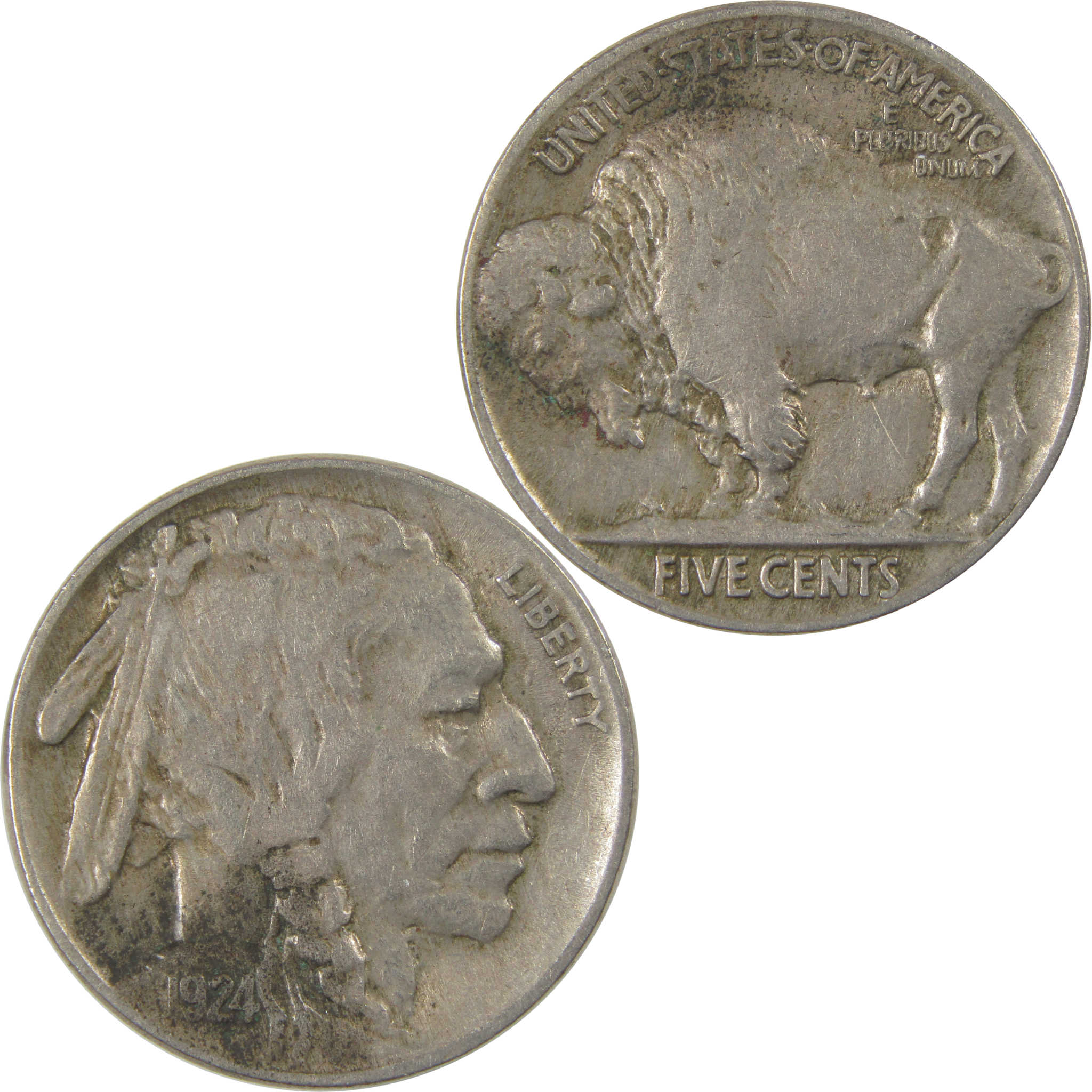 1924 Indian Head Buffalo Nickel XF EF Extremely Fine SKU:I23835