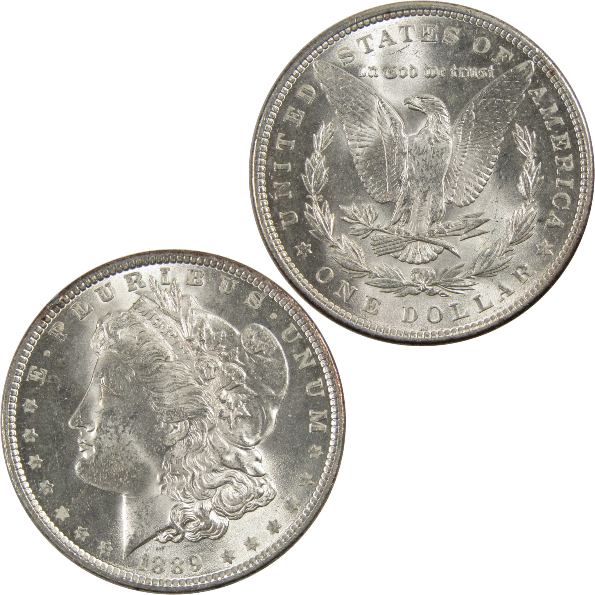 1889 Morgan Dollar BU Choice Uncirculated 90% Silver $1 Coin SKU:I8120 - Morgan coin - Morgan silver dollar - Morgan silver dollar for sale - Profile Coins &amp; Collectibles