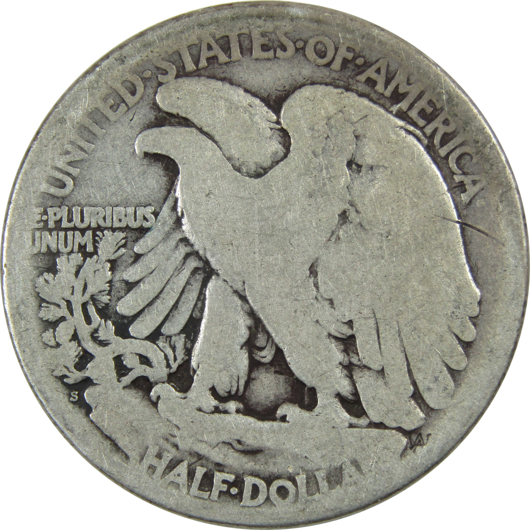 1919 S Liberty Walking Half Dollar AG About Good Silver SKU:I13042