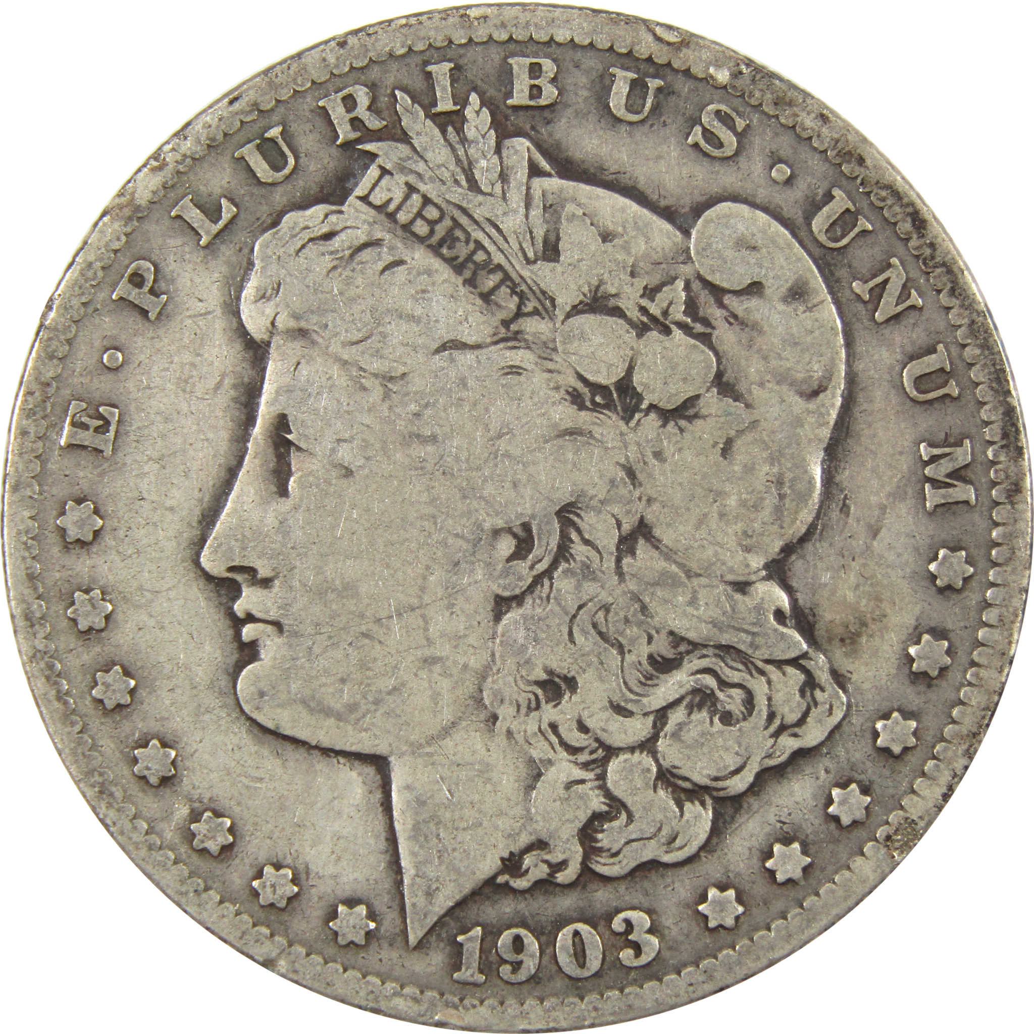 1903 S Morgan Dollar VG Very Good 90% Silver $1 Coin SKU:I10690 - Morgan coin - Morgan silver dollar - Morgan silver dollar for sale - Profile Coins &amp; Collectibles