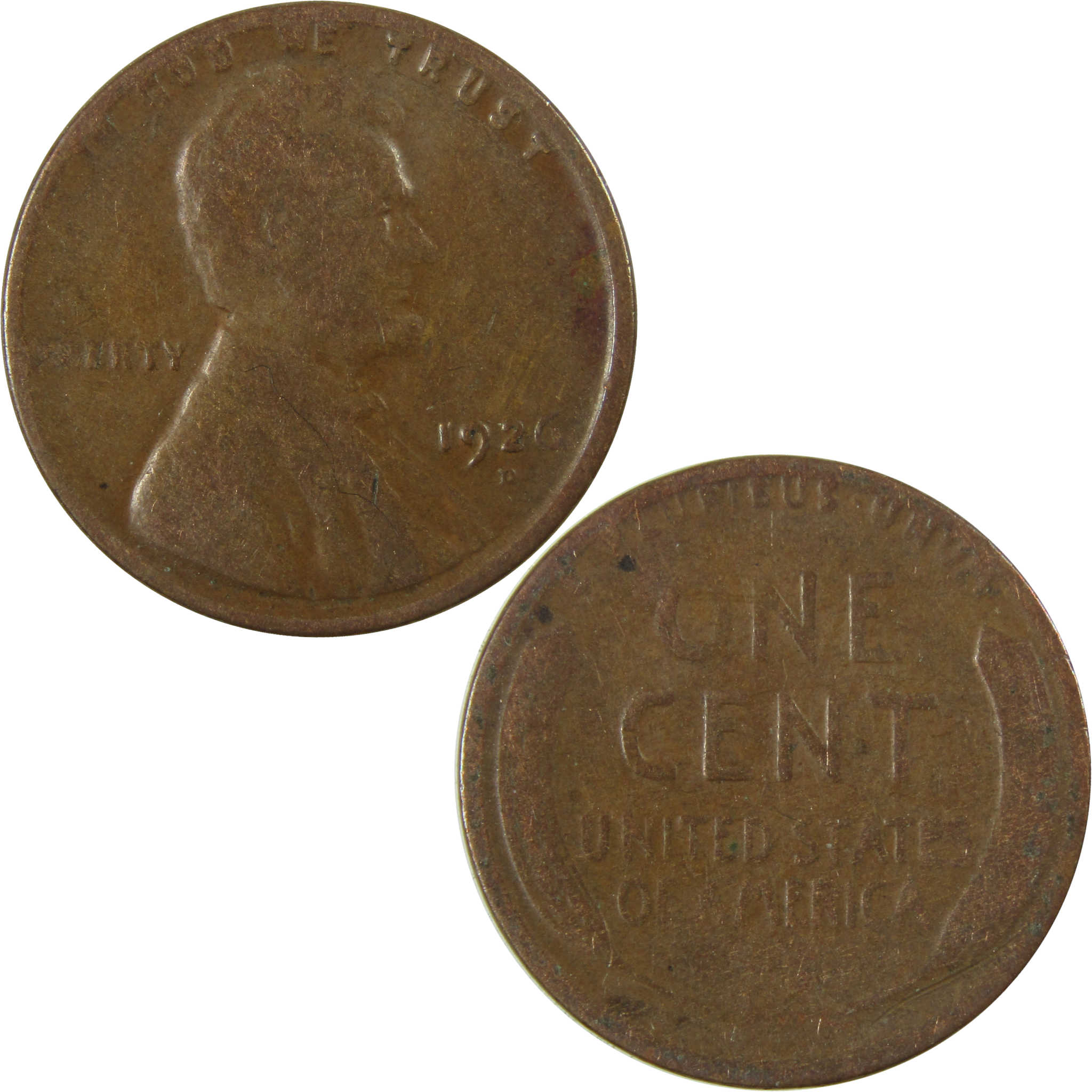 1926 D Lincoln Wheat Cent G Good Penny 1c Coin SKU:I27189