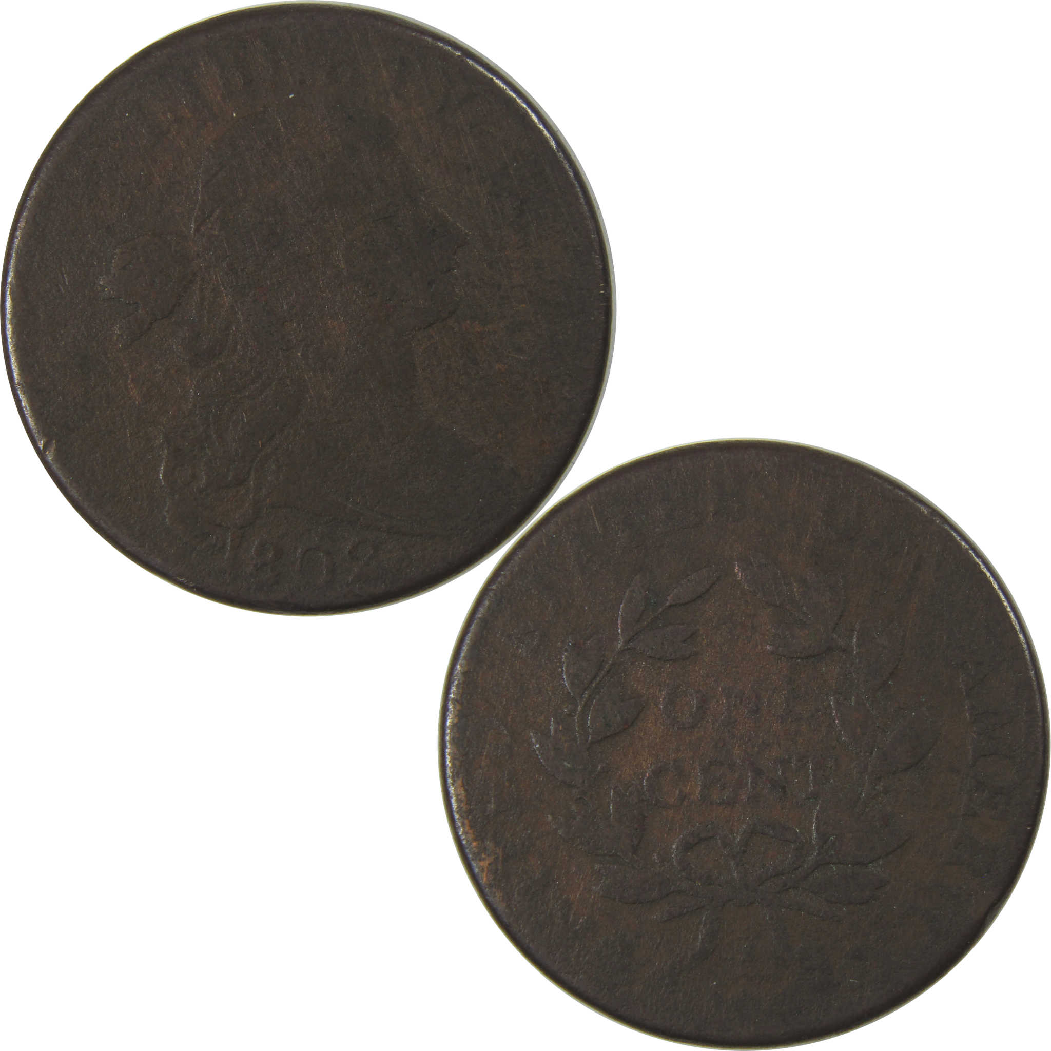 1802 Draped Bust Large Cent AG About Good Copper Penny SKU:I23837