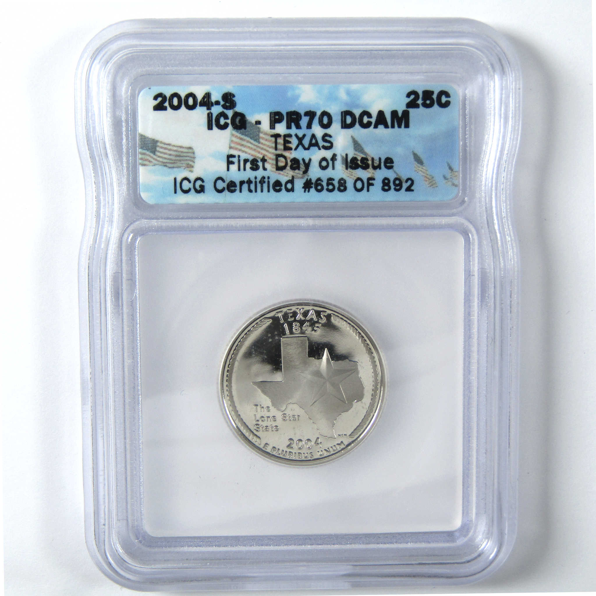 2004 S State 25c 5 Piece Set PR 70 DCAM ICG Clad First Day SKU:CPC6633