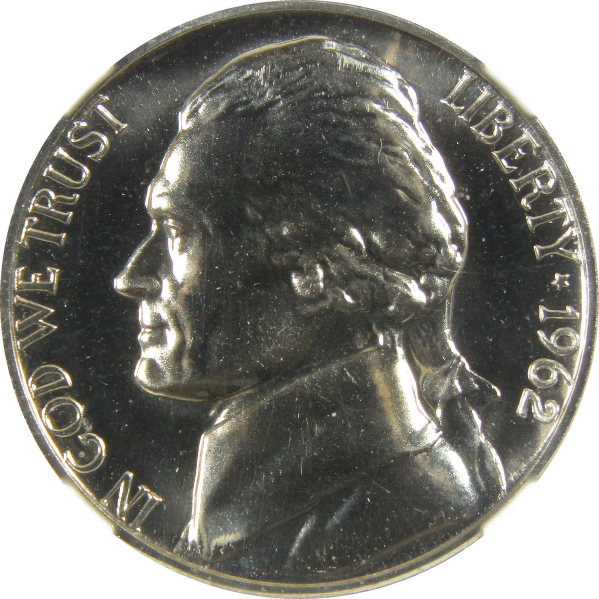 1962 Jefferson Nickel PF 69 NGC Proof 5c Coin Collectible SKU:I28791