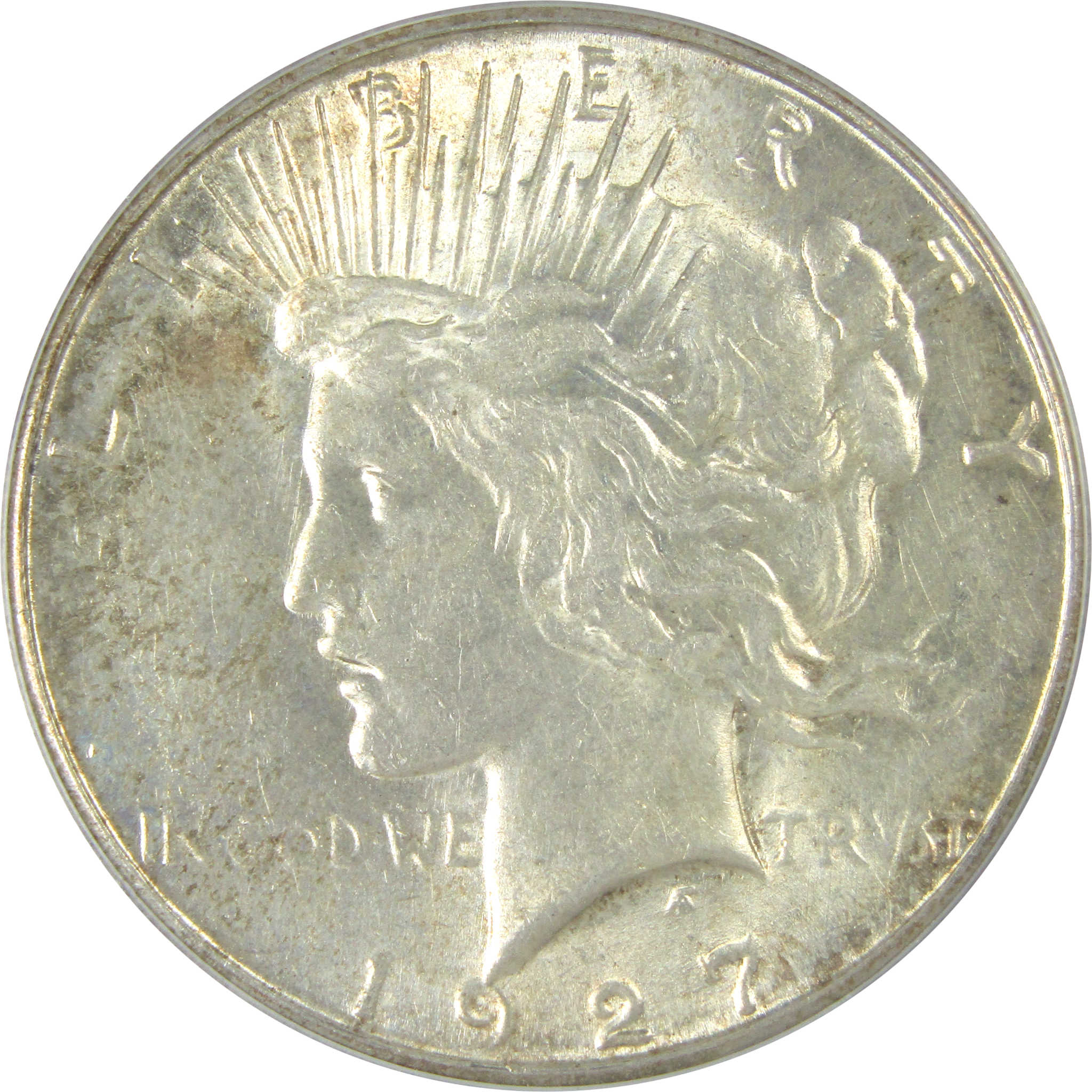 1927 S Peace Dollar AU 58 Details ANACS Silver $1 Coin SKU:I16248