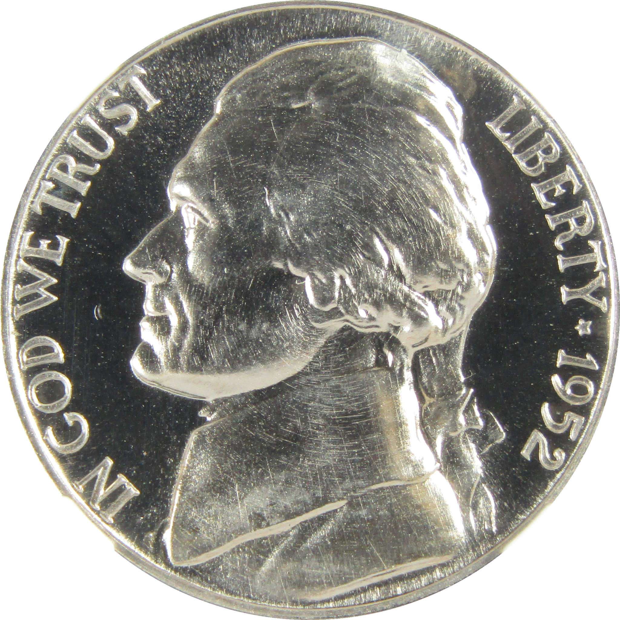 1952 Jefferson Nickel PF 68 NGC Proof 5c Coin Collectible SKU:I27353
