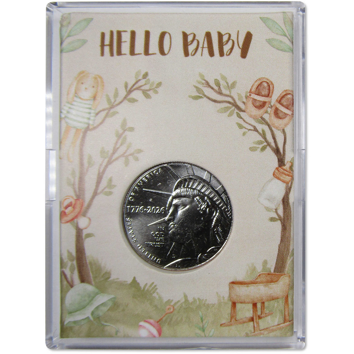 2026 Enduring Liberty Semiquincentennial 50c with Hello Baby Holder