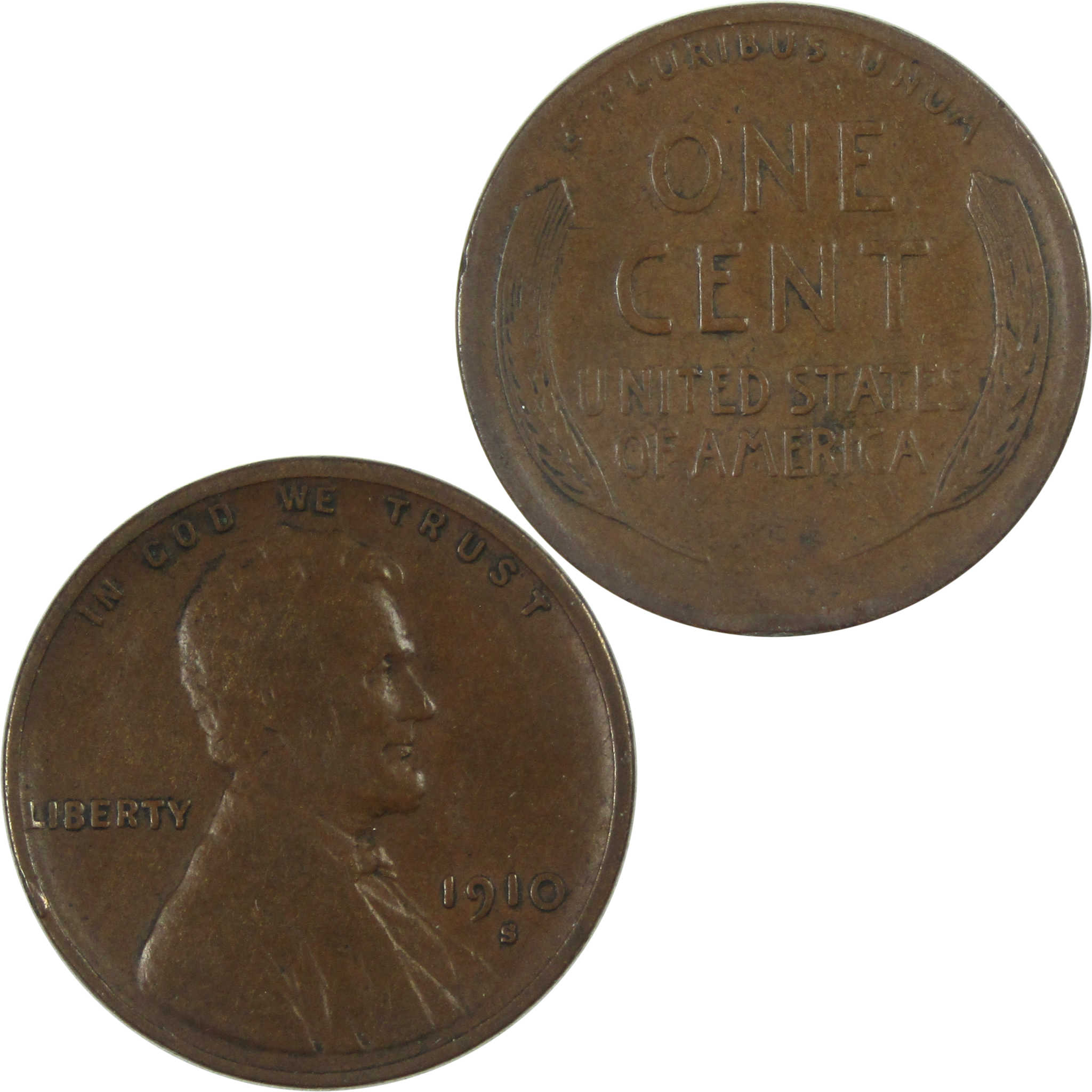 1910 S Lincoln Wheat Cent VG Very Good Penny 1c Coin SKU:I15129