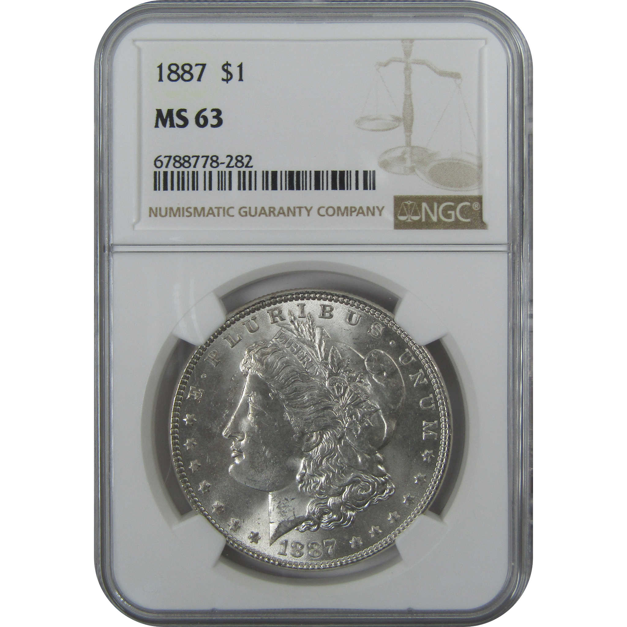 1887 Morgan Dollar MS 63 NGC Silver $1 Uncirculated Coin SKU:I15762 - Morgan coin - Morgan silver dollar - Morgan silver dollar for sale - Profile Coins &amp; Collectibles