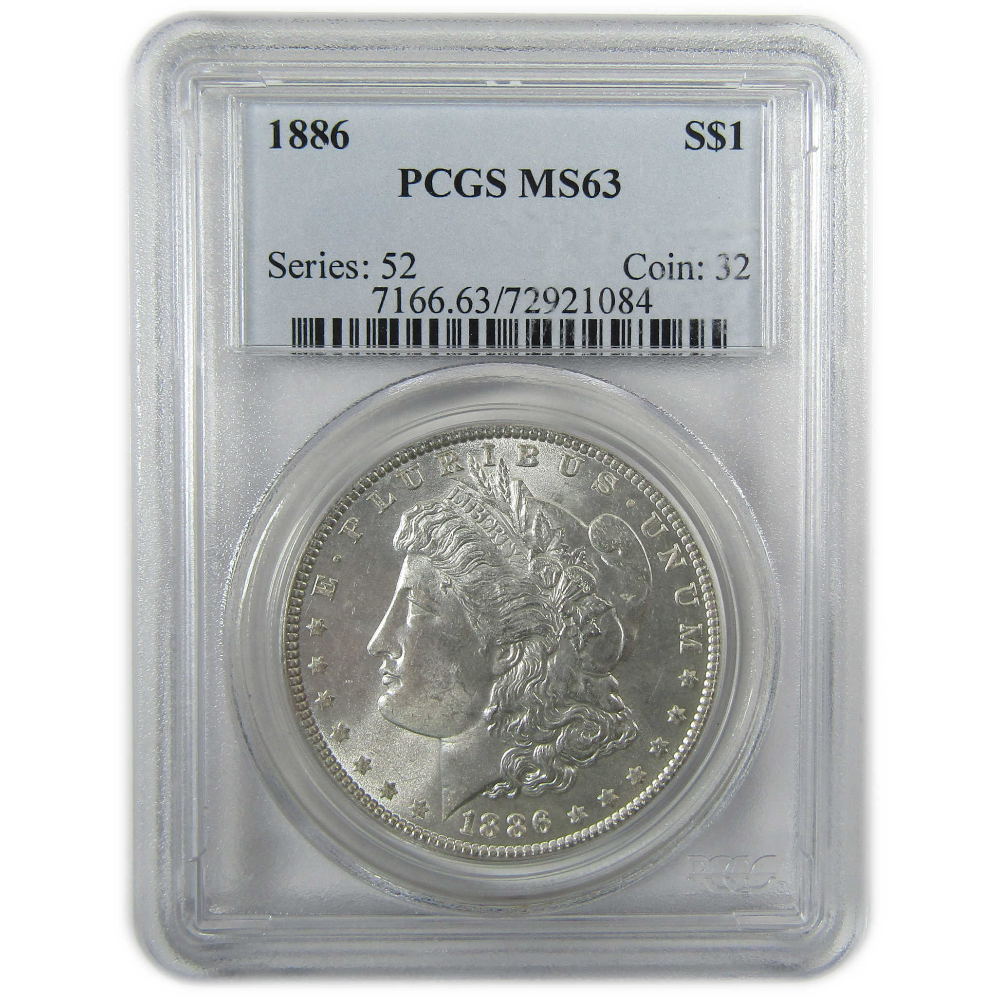 1886 Morgan Silver Dollar MS 63 PCGS Uncirculated $1 Coin SKU:I28353 - Morgan coin - Morgan silver dollar - Morgan silver dollar for sale - Profile Coins &amp; Collectibles