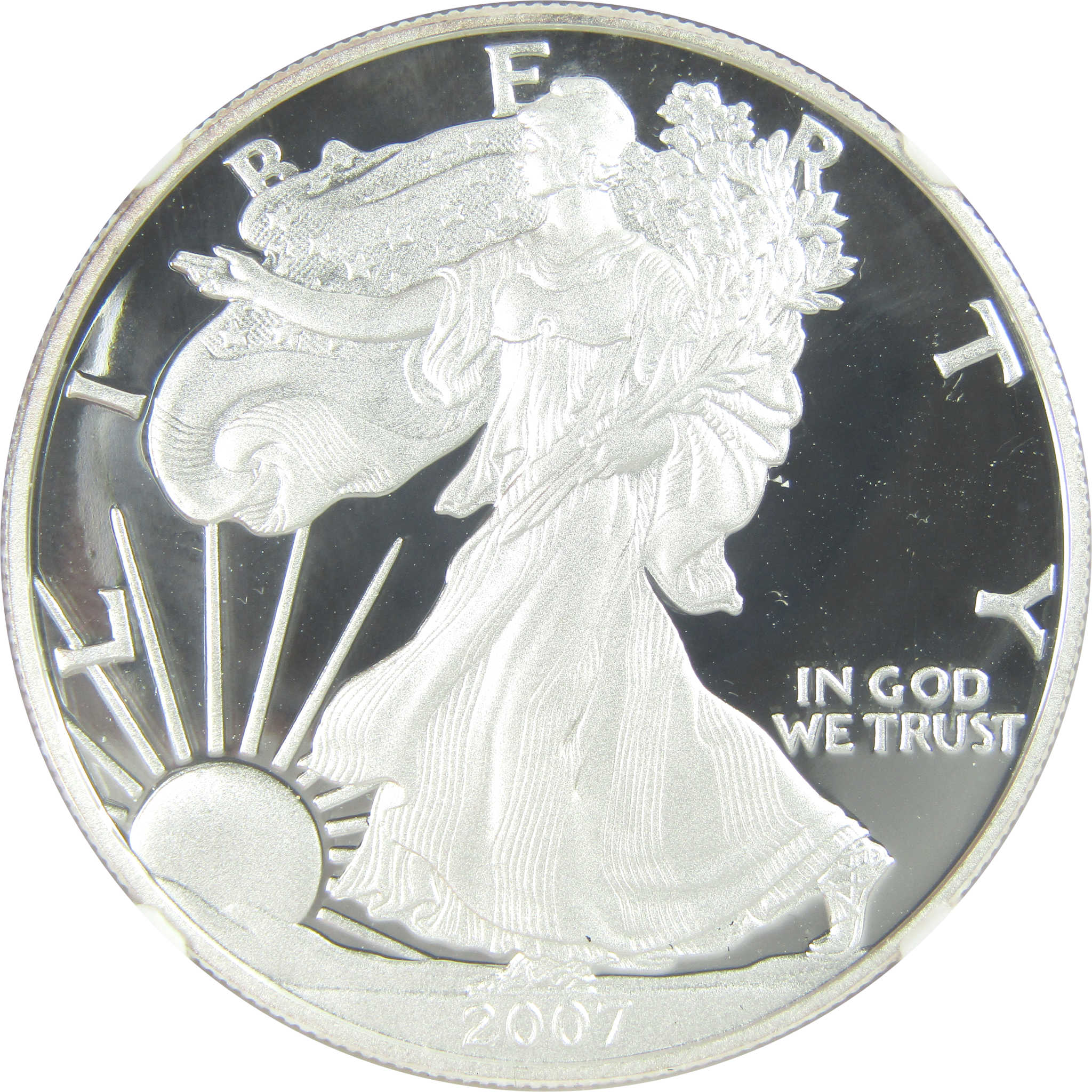 2007 W American Silver Eagle PF 69 UCAM NGC Proof $1 SKU:CPC9559