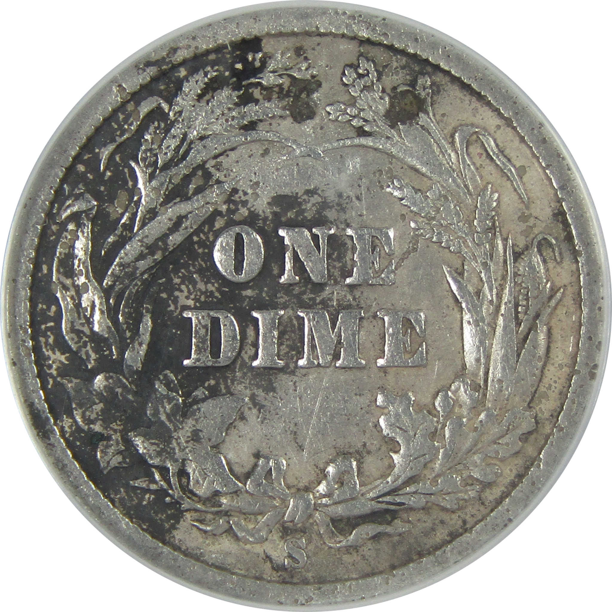 1895 S Barber Dime F 12 Details ANACS Silver 10c Coin SKU:I16114