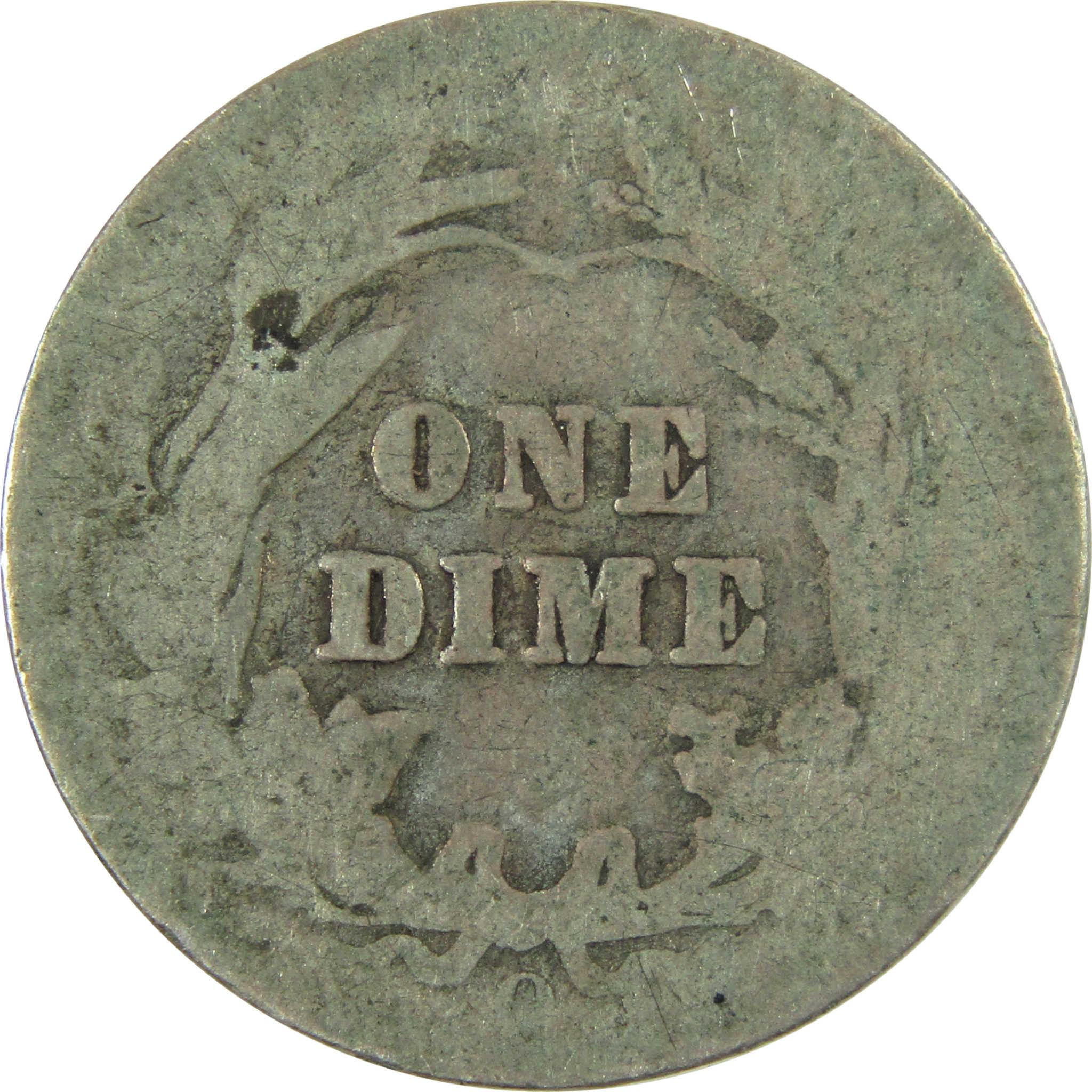 1906 O Barber Silver Dime AG About Good 10c Coin Collectible SKU:CP690