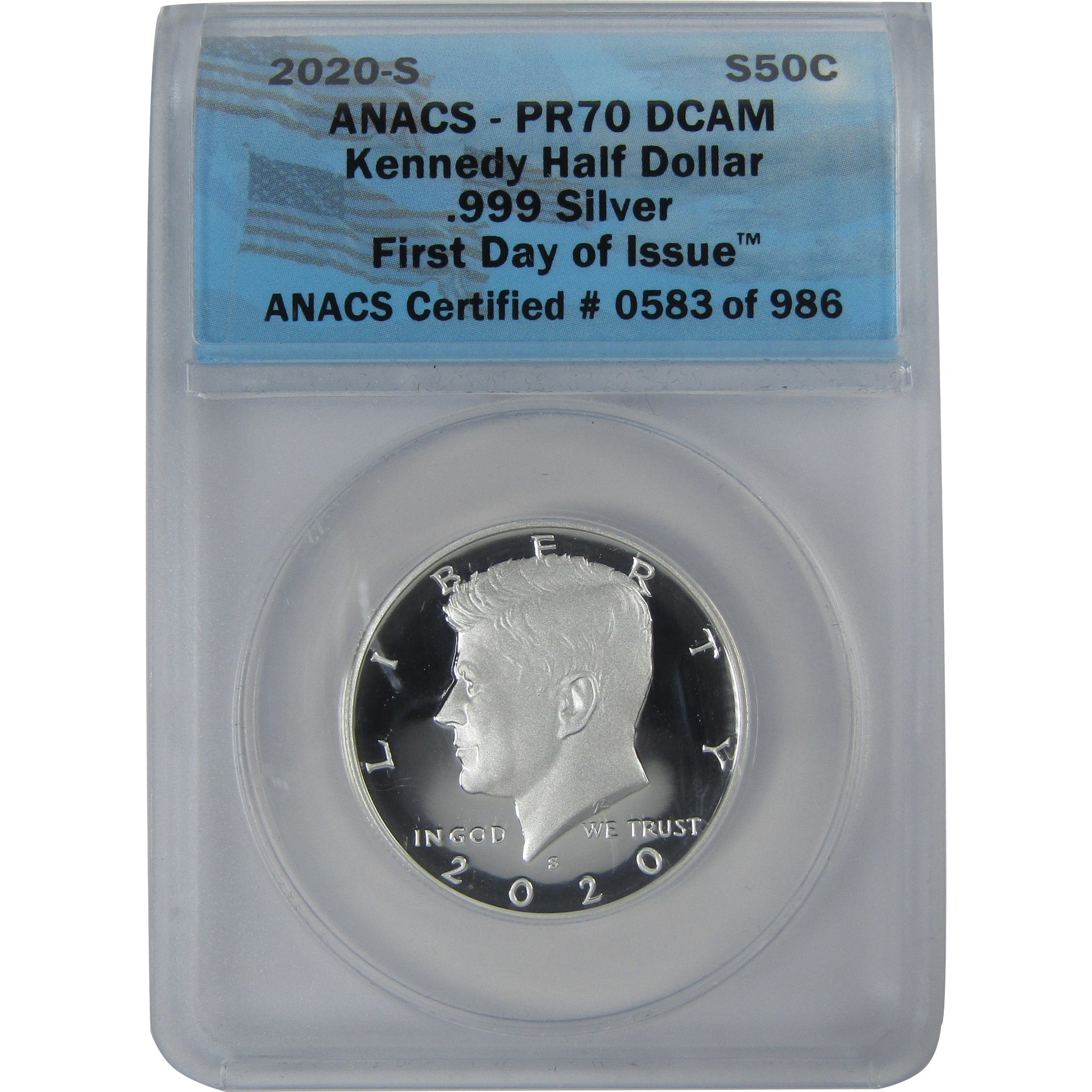 2020 S Kennedy Half Dollar PR 70 DCAM ANACS Silver Proof SKU:CPC9083