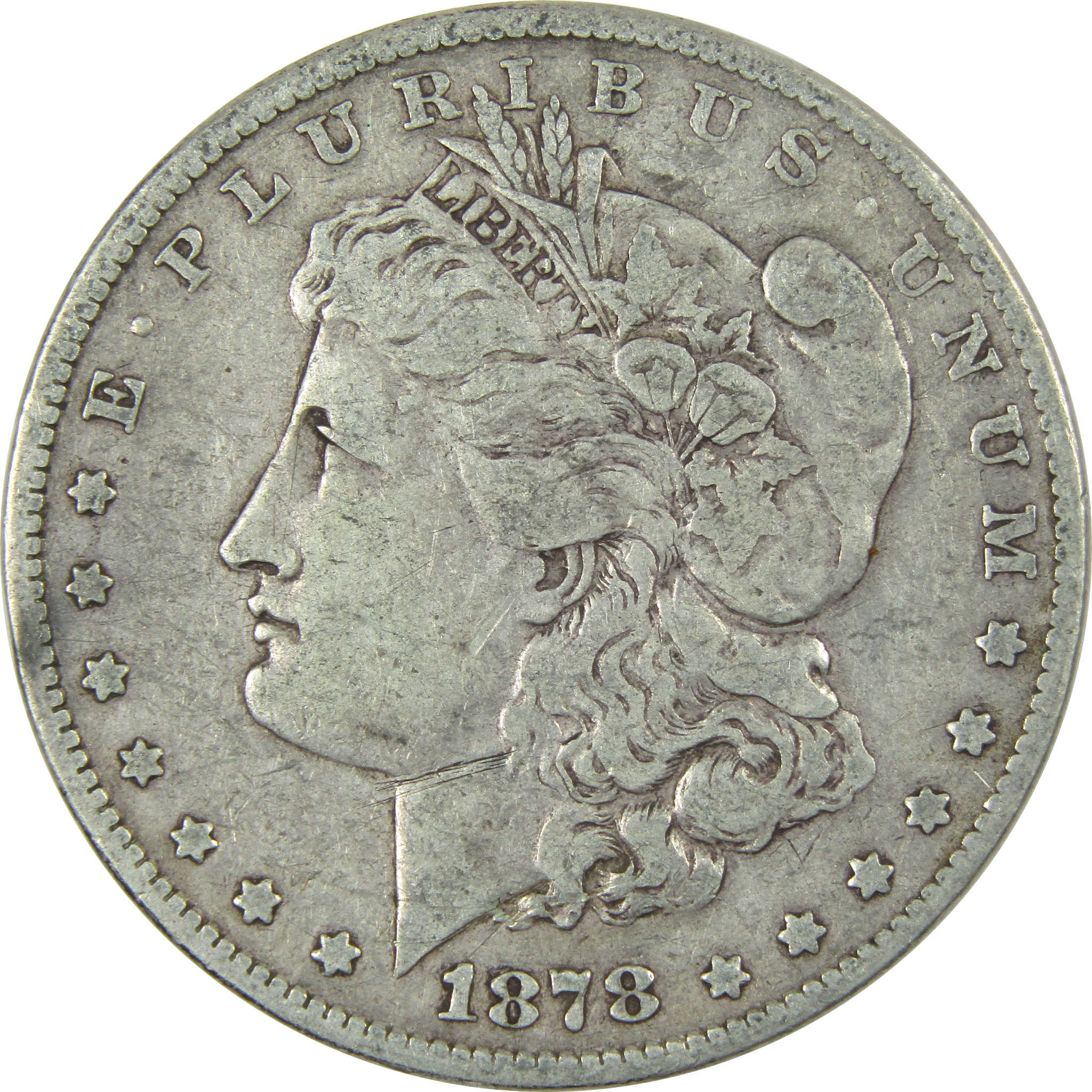 1878 7TF Rev 78 Morgan Dollar F Fine Silver $1 Coin SKU:I14932 - Morgan coin - Morgan silver dollar - Morgan silver dollar for sale - Profile Coins &amp; Collectibles