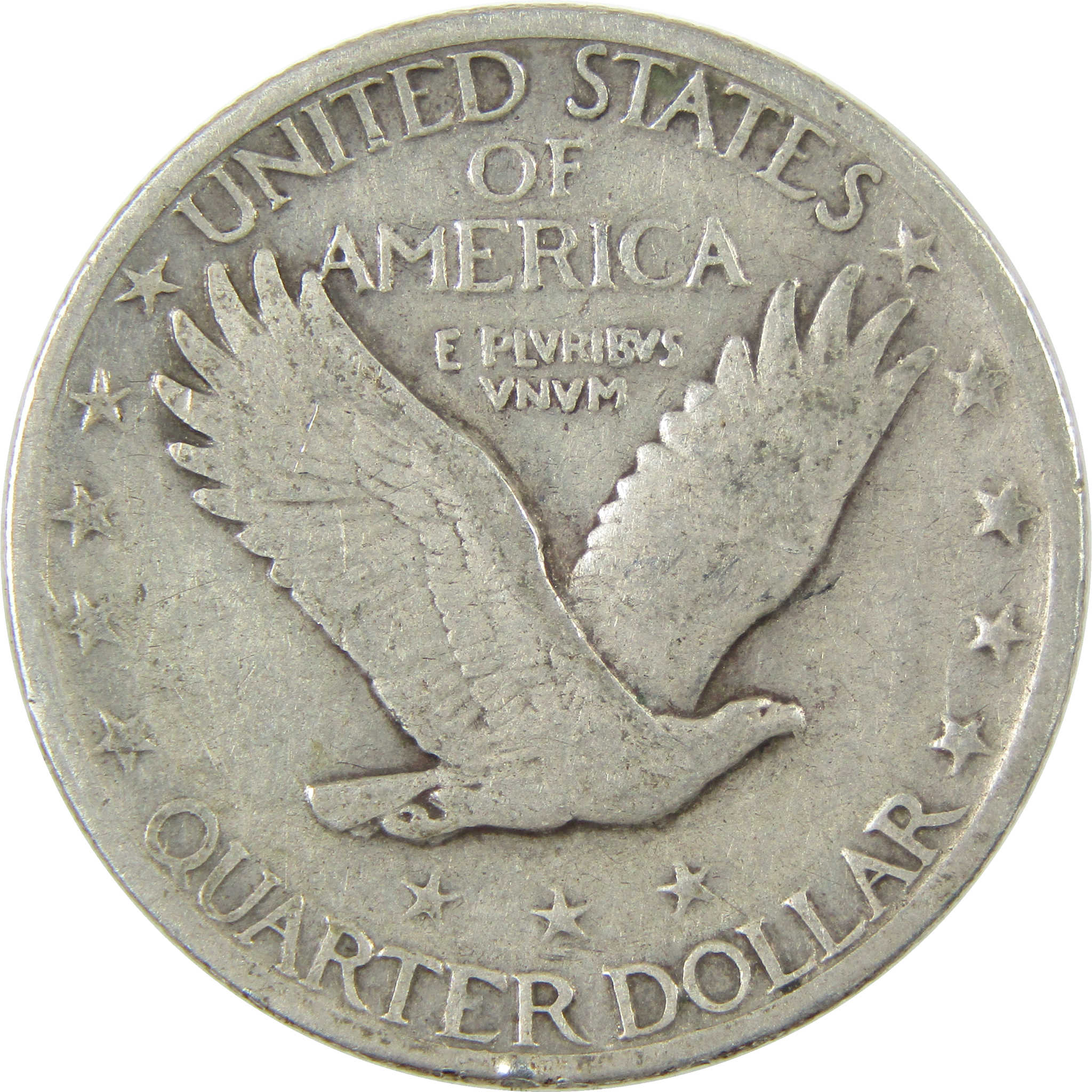 1928 D Standing Liberty Silver Quarter F Fine 25c Coin Collectible