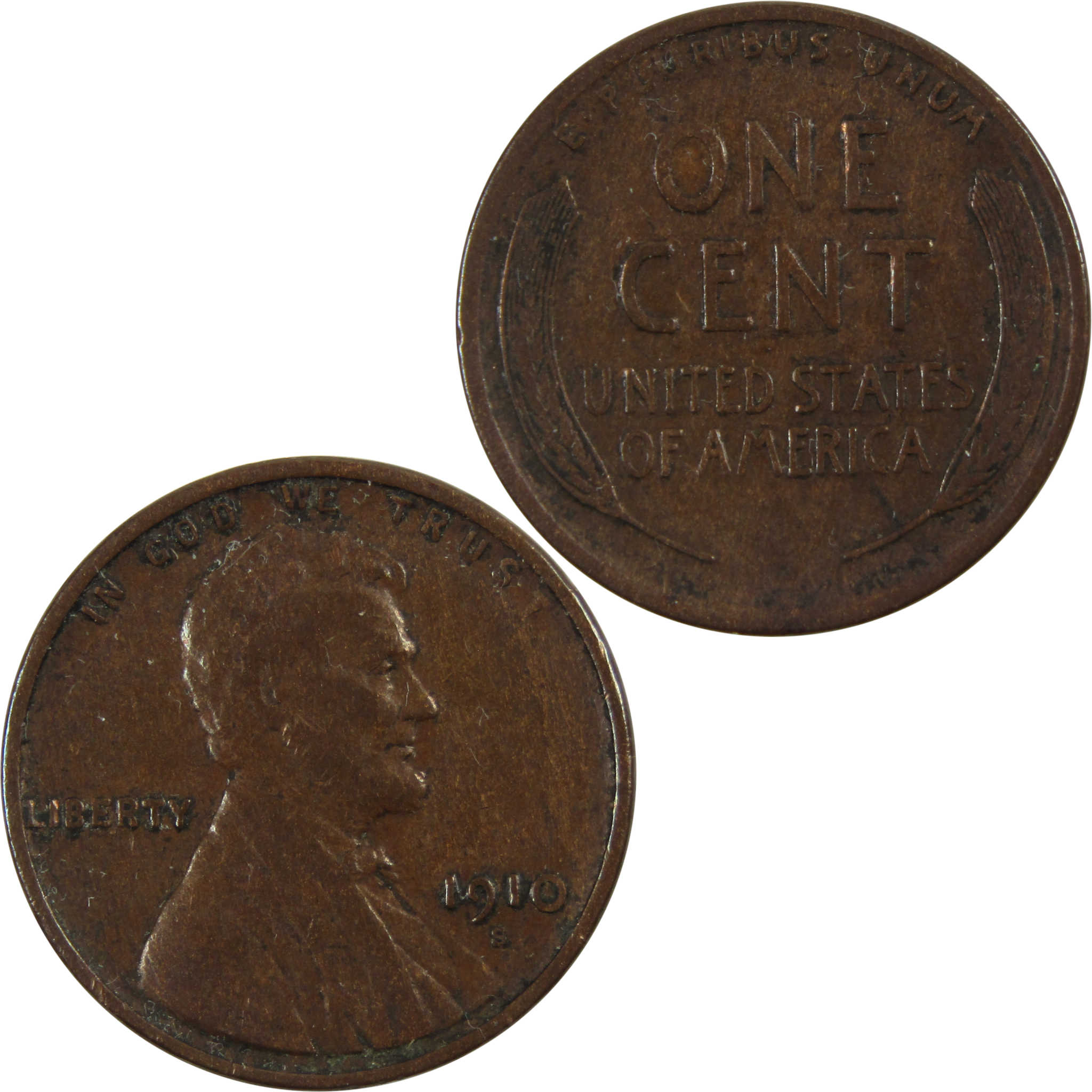 1910 S Lincoln Wheat Cent XF EF Extremely Fine Penny 1c Coin SKU:I8185