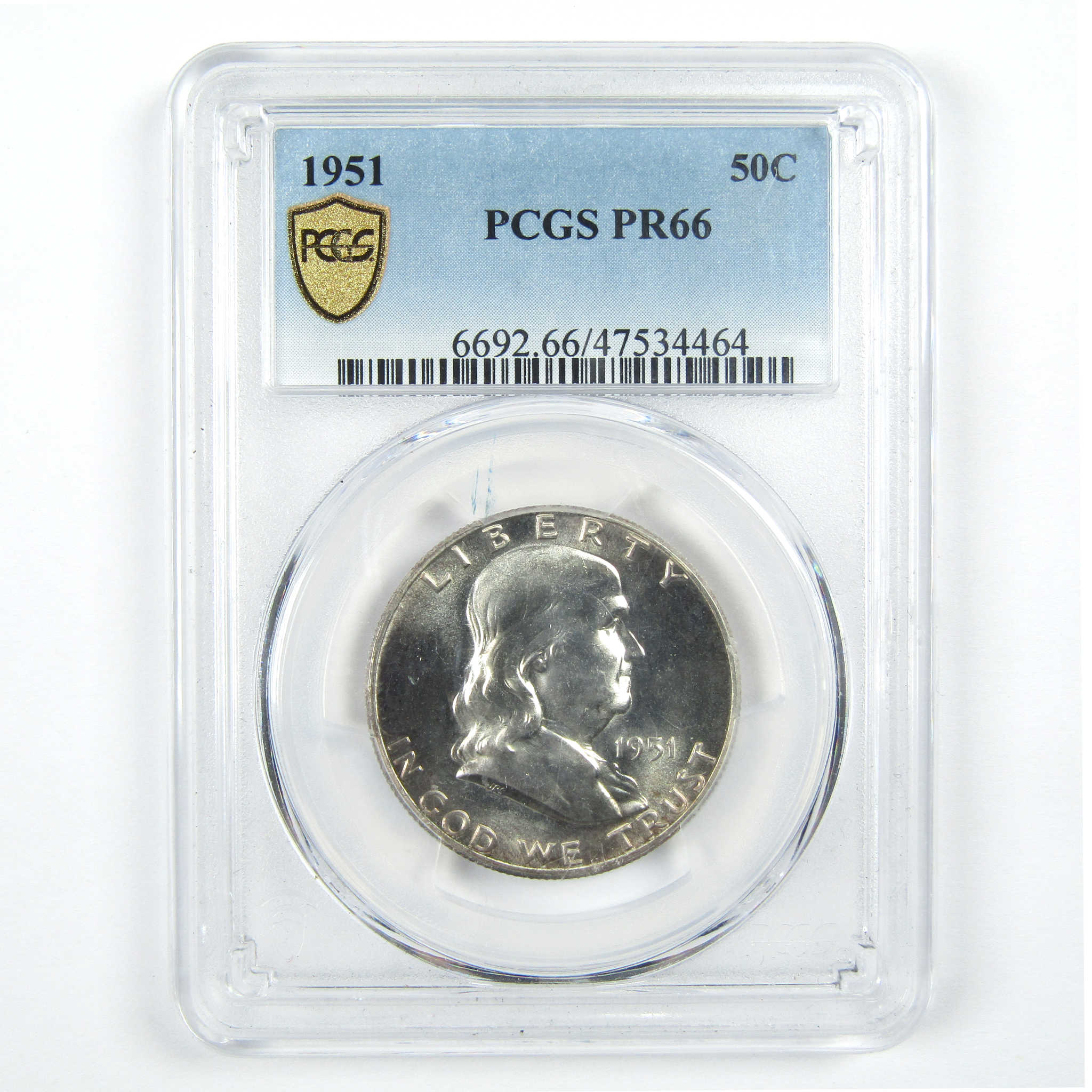 1951 Franklin Half Dollar PR 66 PCGS Silver 50c Proof Coin SKU:I12798