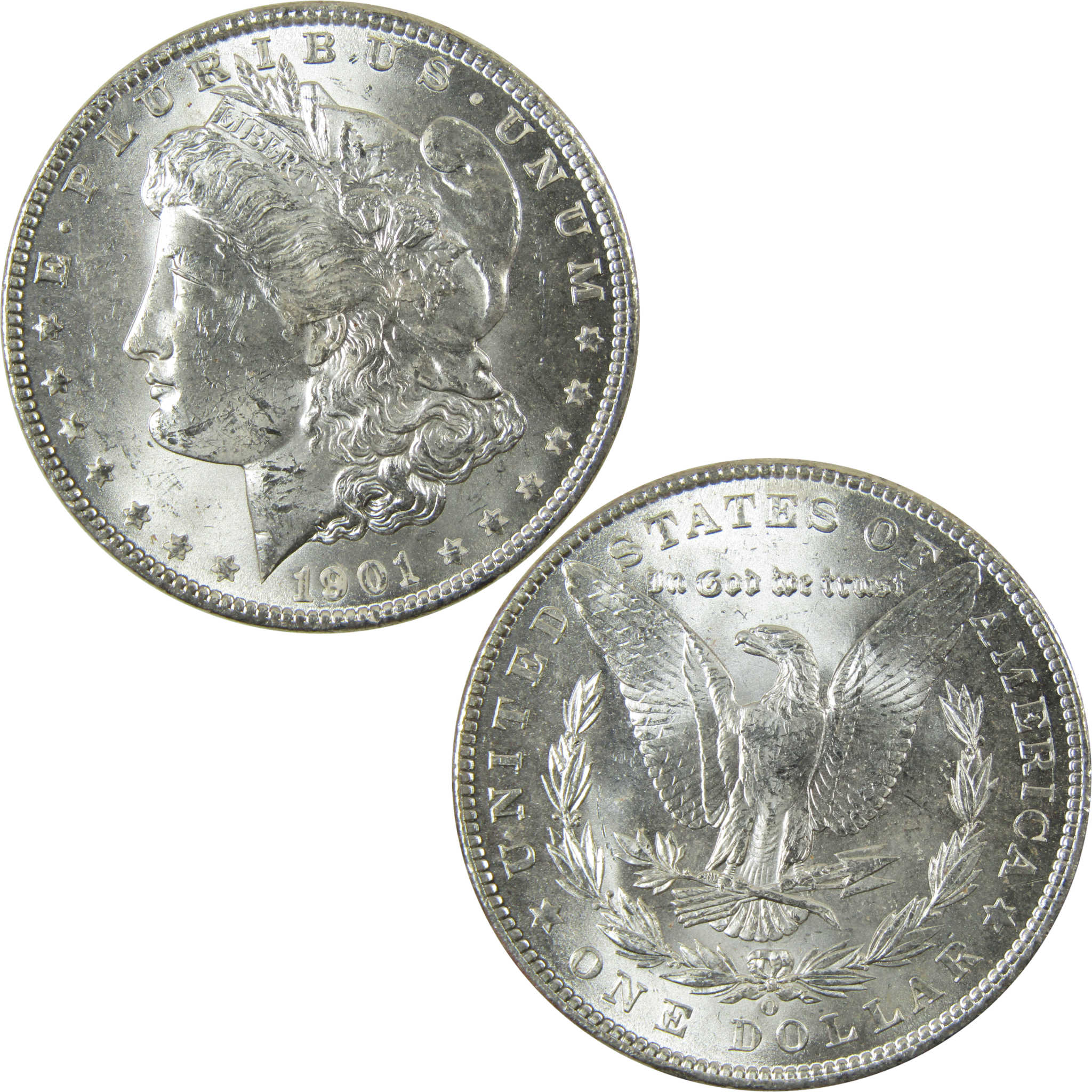 1901 O Morgan Silver Dollar Uncirculated Mint State $1 Coin SKU:I28387