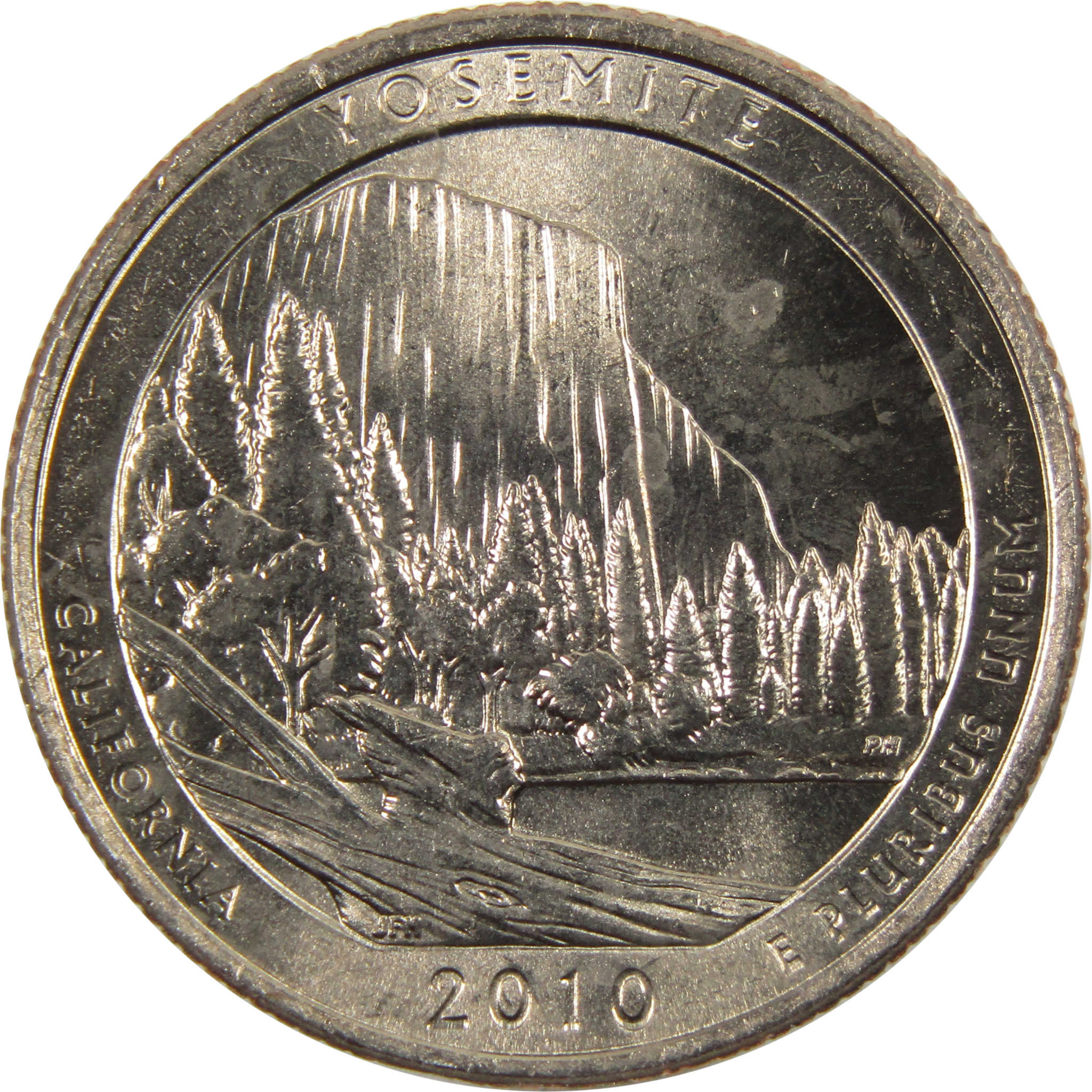 2010 P Yosemite National Park Quarter BU Uncirculated Clad 25c Coin