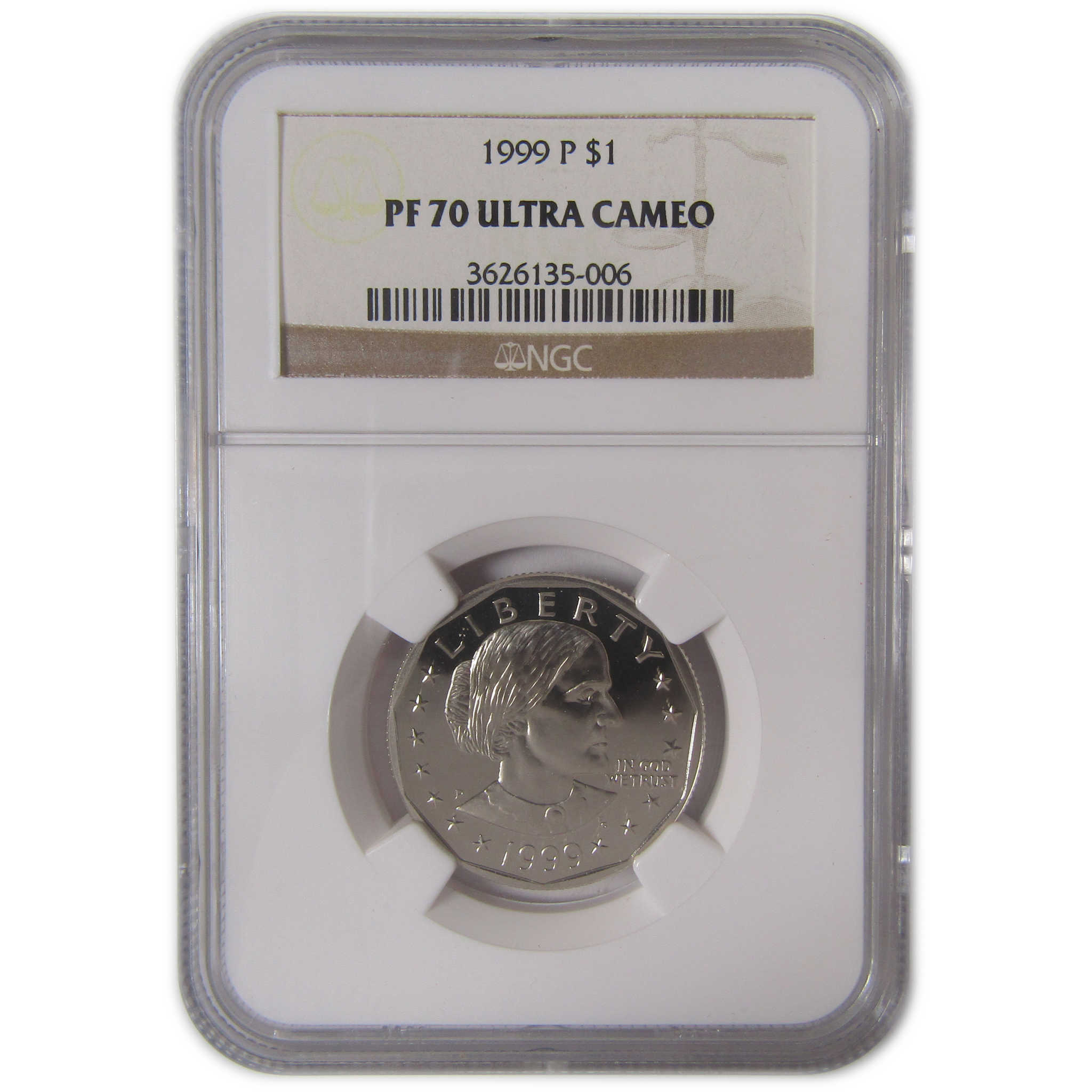 1999 P Susan B Anthony Dollar PF 70 UCAM NGC Clad Proof SKU:CPC9921