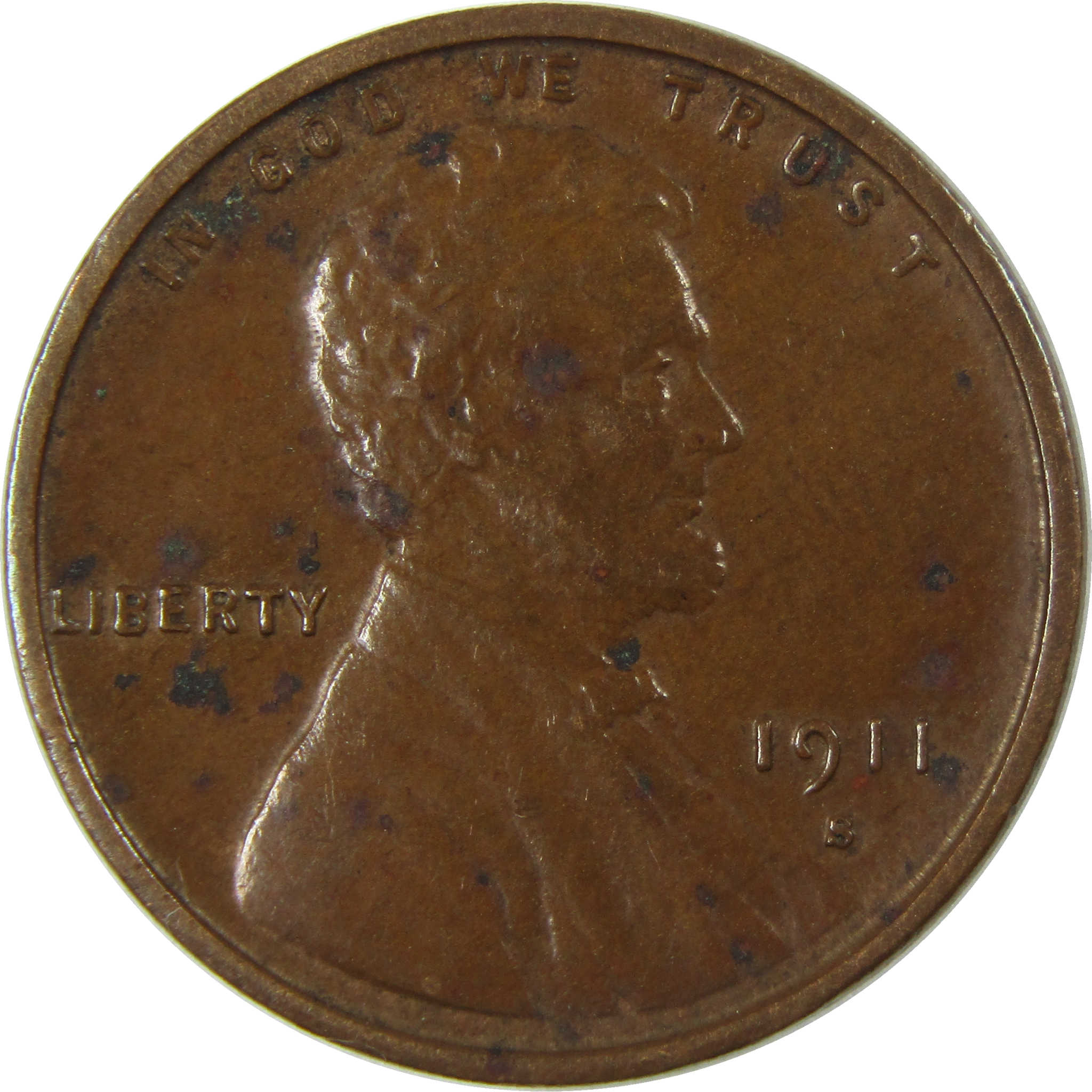 1911 S Lincoln Wheat Cent XF EF Extremely Fine Penny SKU:I26118