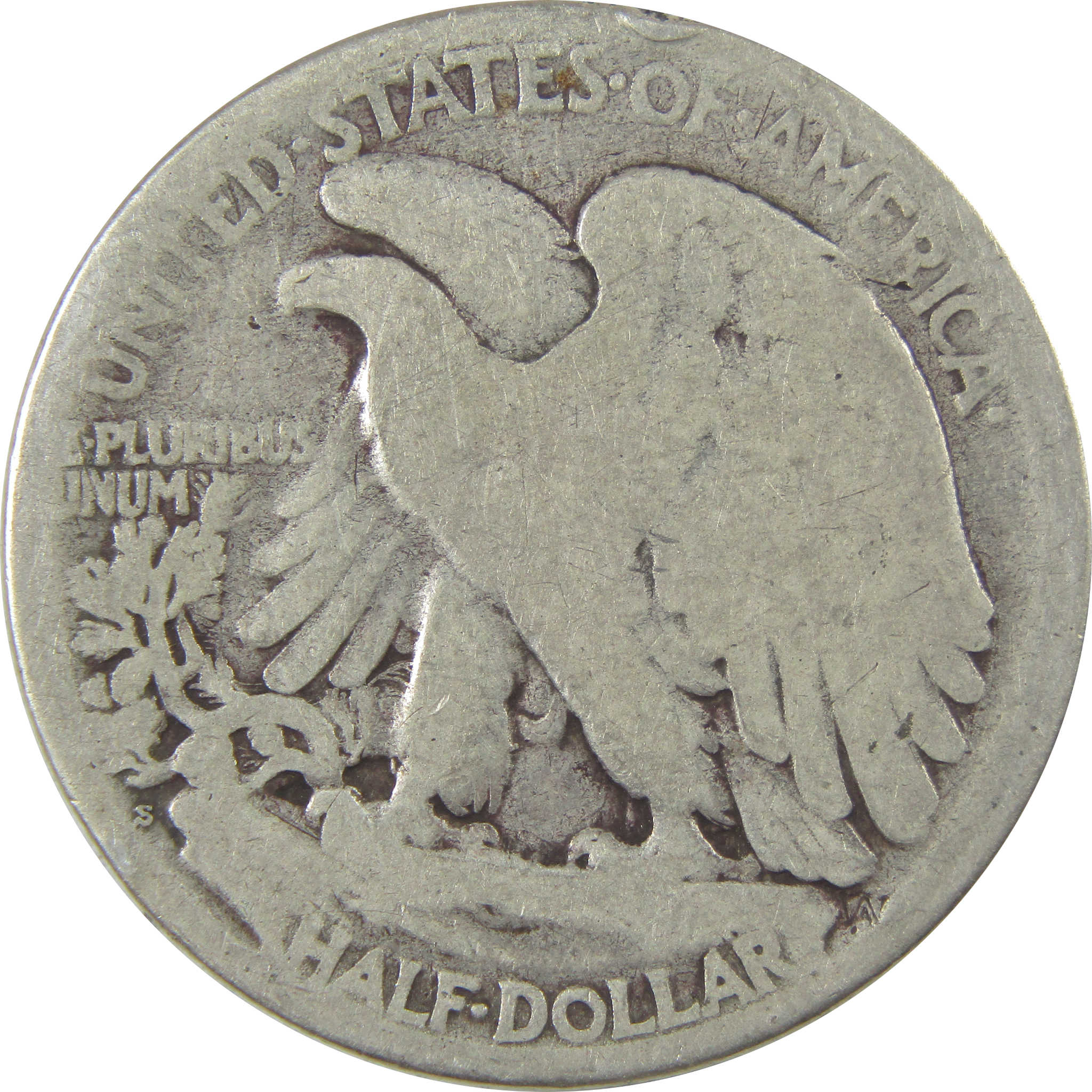 1923 S Liberty Walking Silver Half Dollar AG About Good SKU:I24127