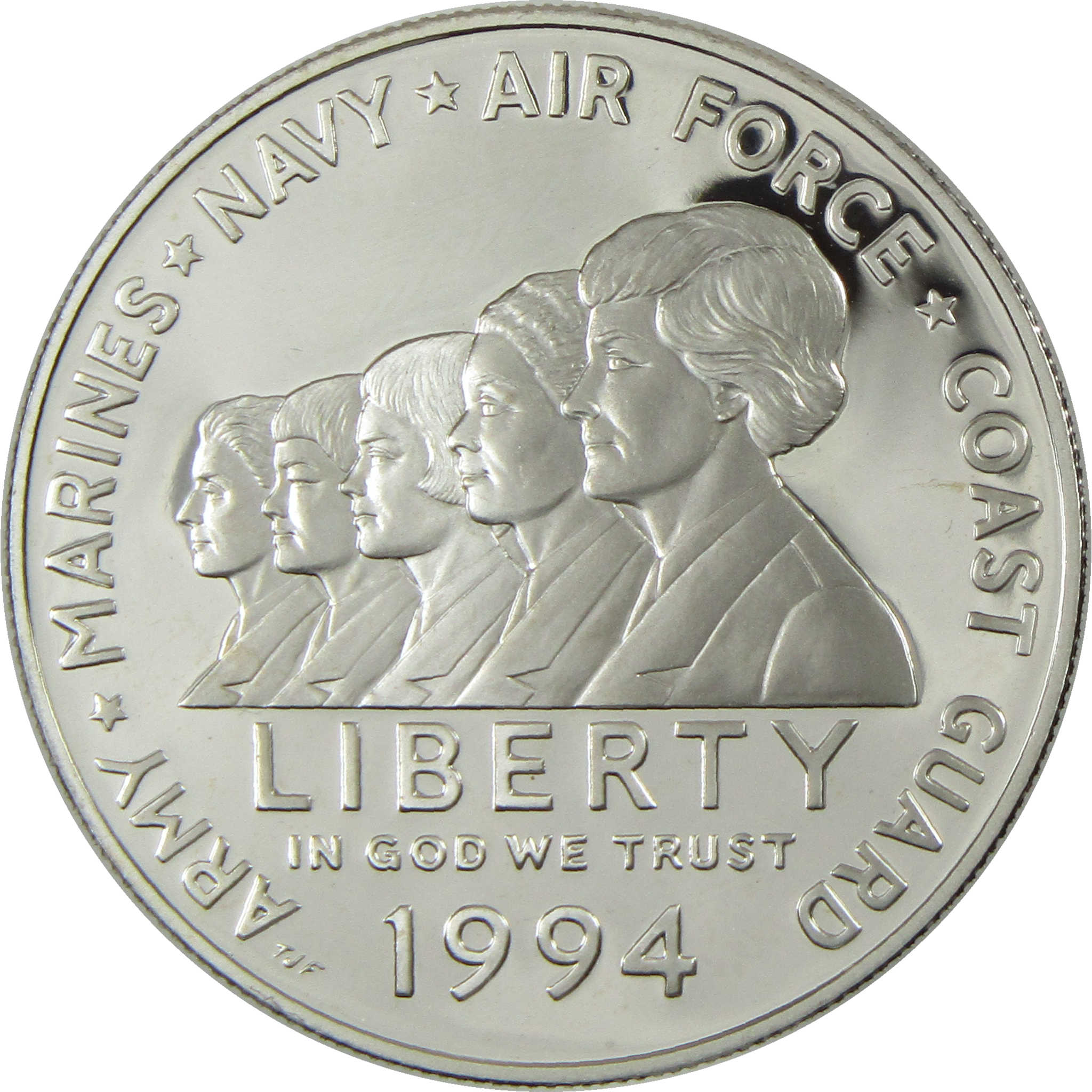 1994 P Women in Military Service Commemorative Silver Dollar Proof