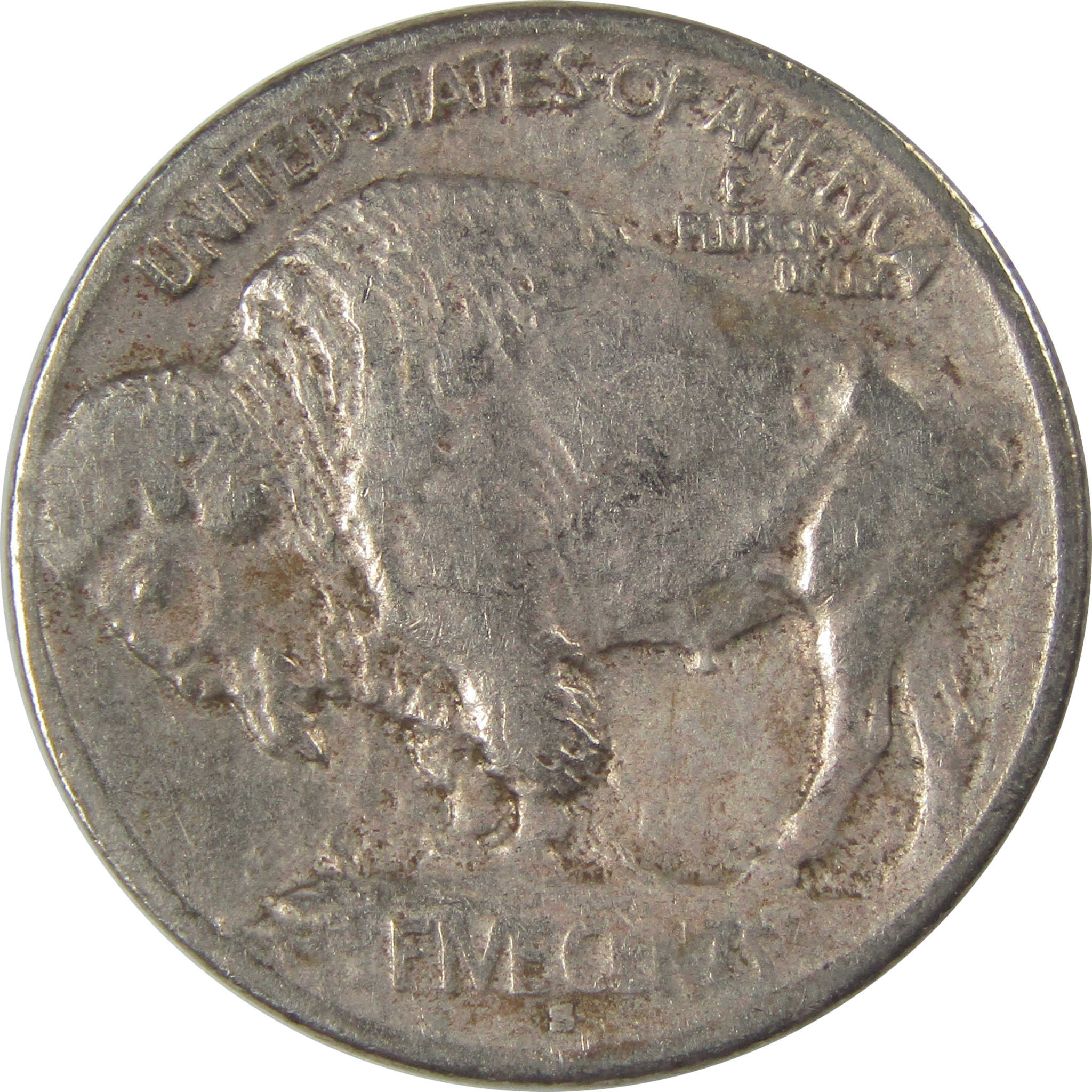 1913 S Type 1 Indian Head Buffalo Nickel F Fine Details SKU:I22919