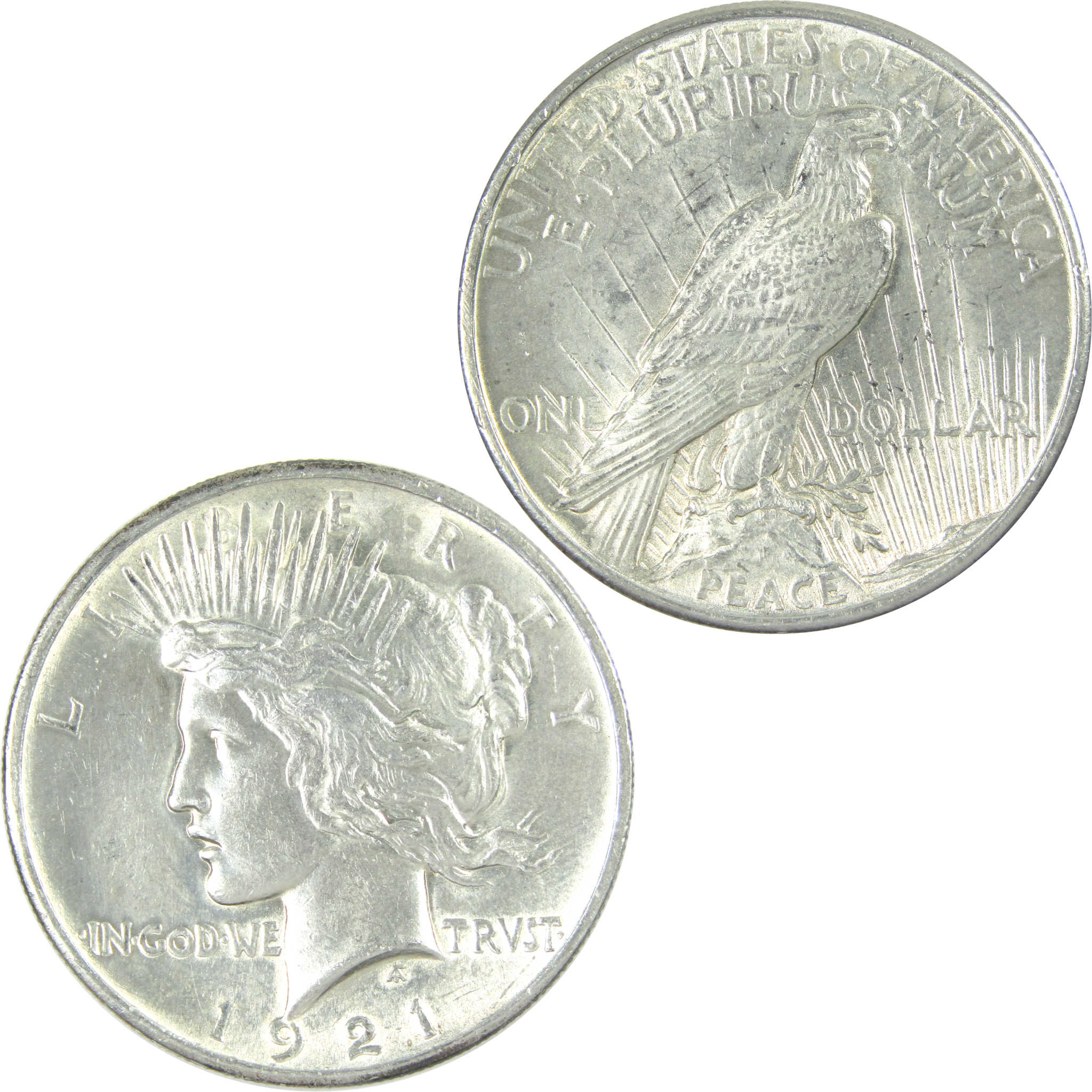 1921 High Relief Peace Dollar AU About Uncirculated Silver SKU:I16511